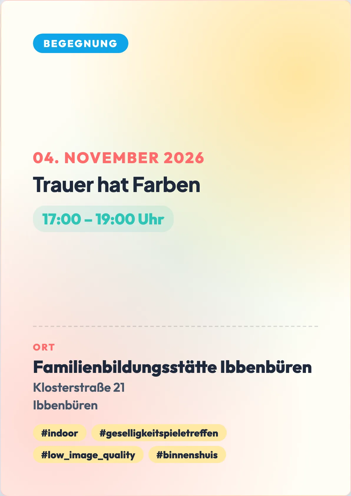 Veranstaltungsflyer