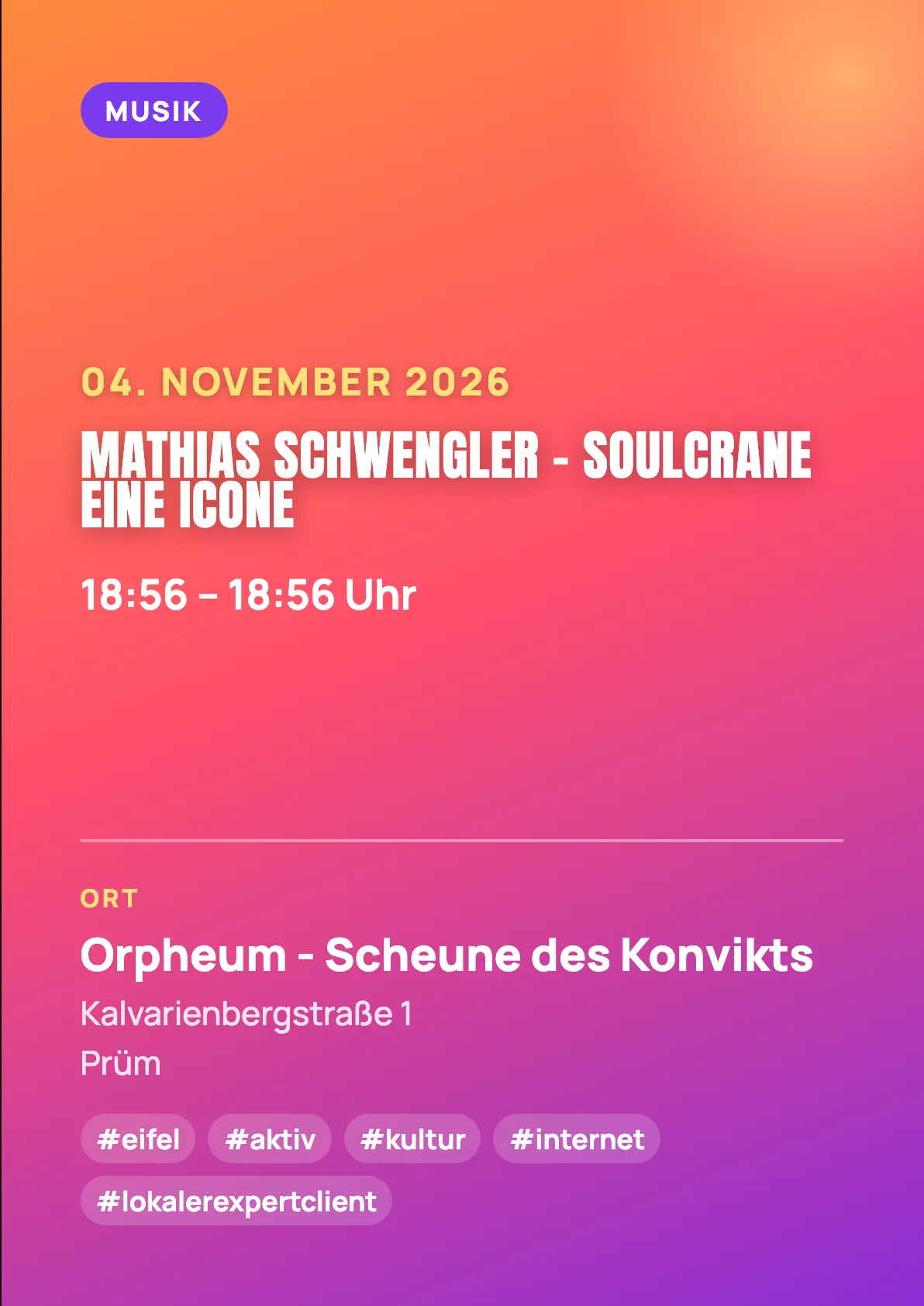 Veranstaltungsflyer