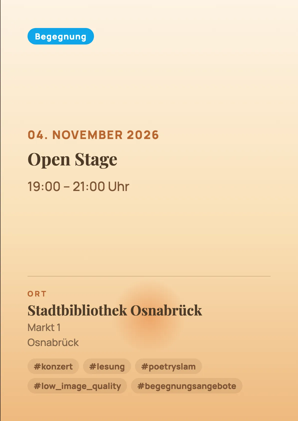 Veranstaltungsflyer