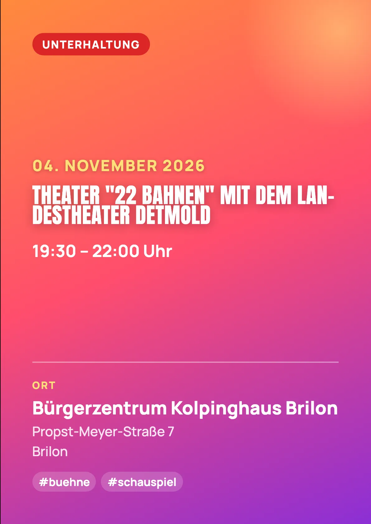 Veranstaltungsflyer