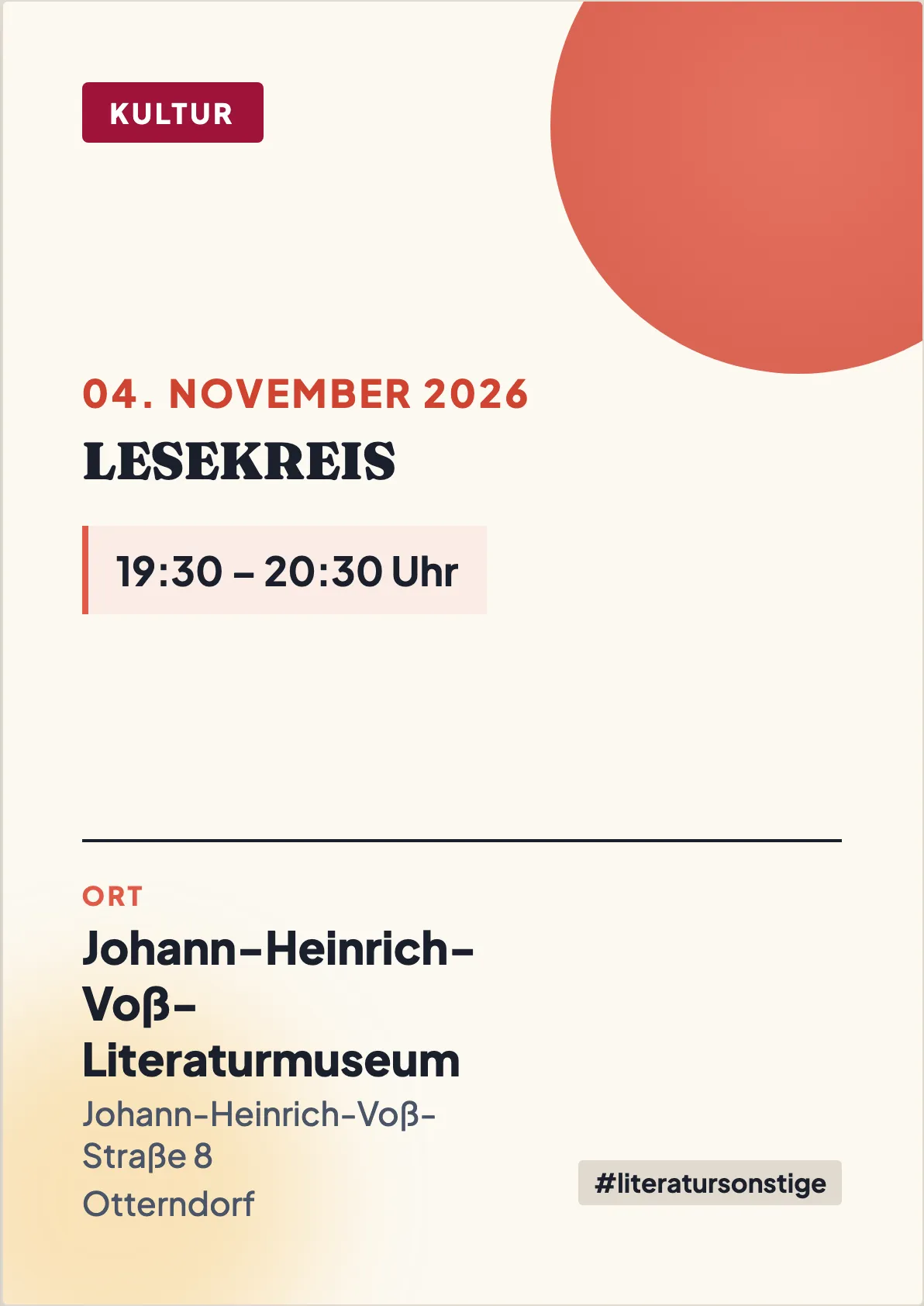 Veranstaltungsflyer