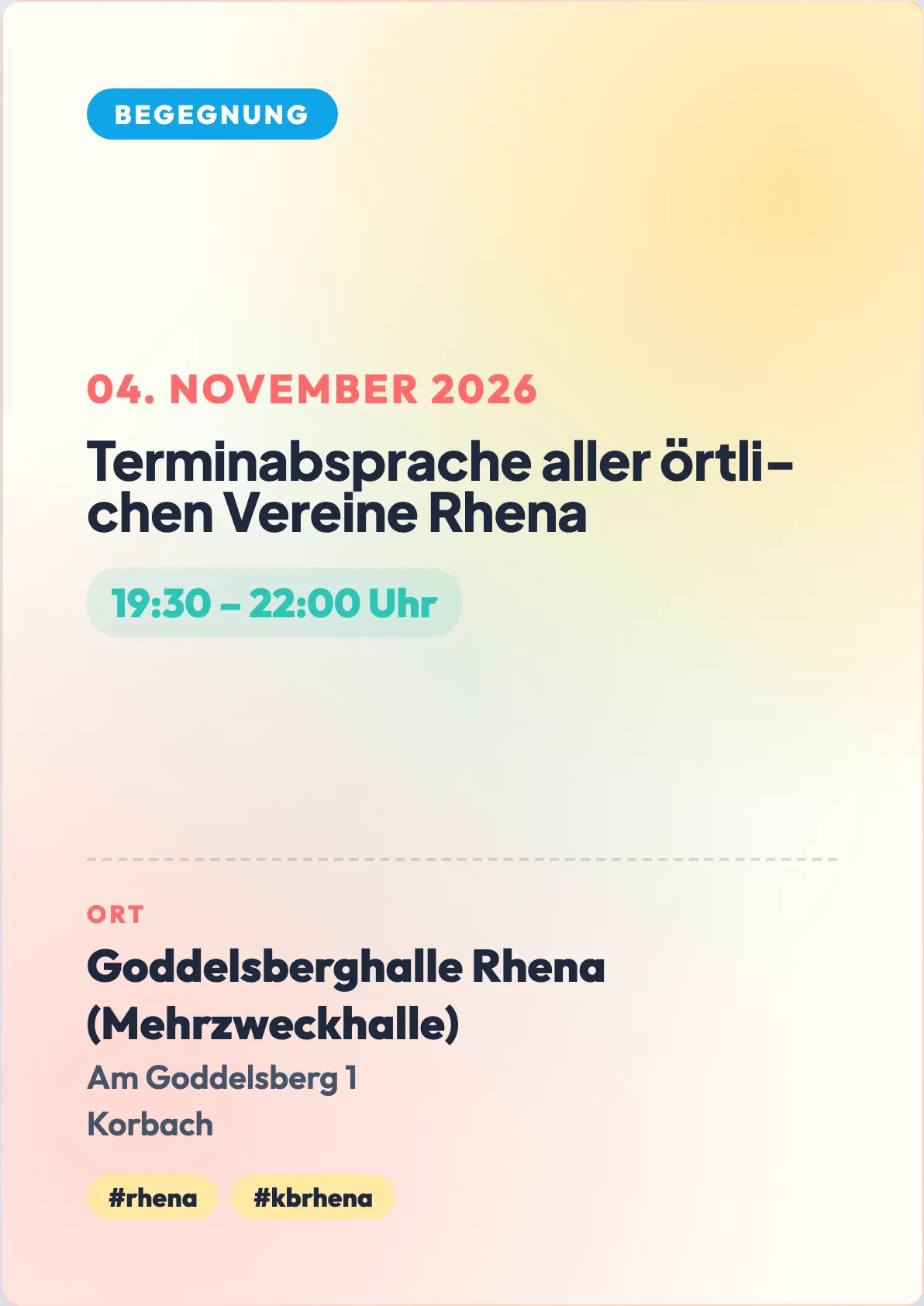 Veranstaltungsflyer
