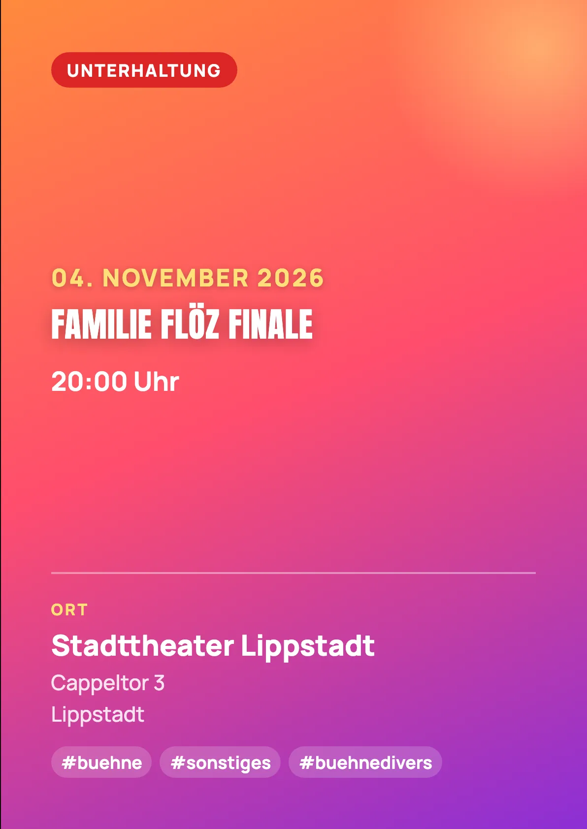 Veranstaltungsflyer
