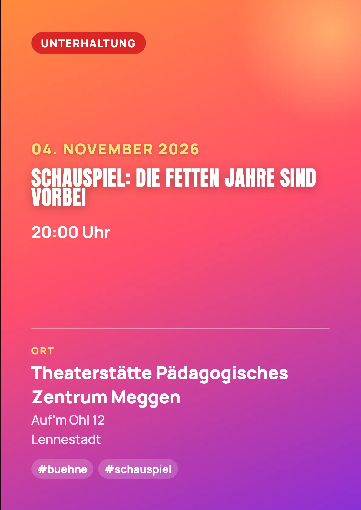 Veranstaltungsflyer