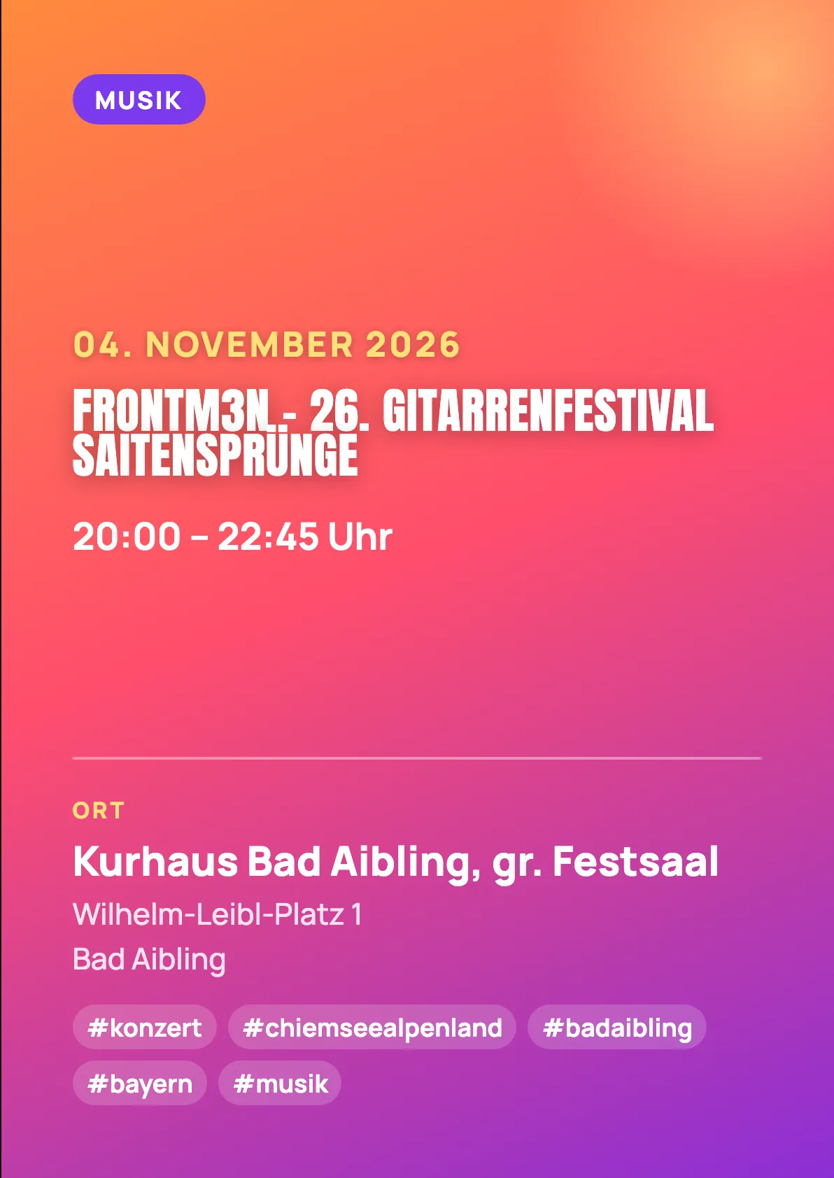 Veranstaltungsflyer