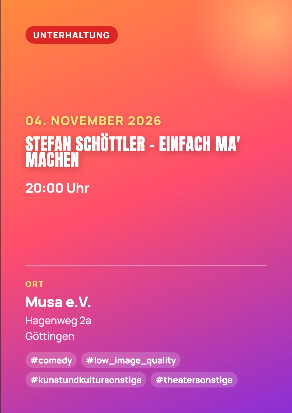 Veranstaltungsflyer
