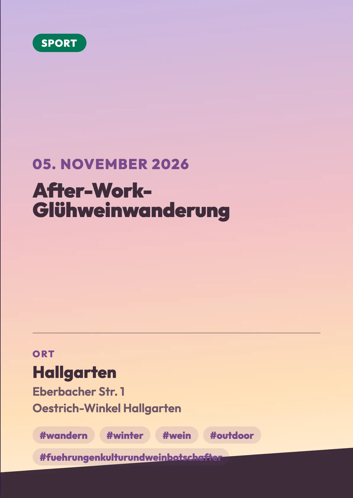Veranstaltungsflyer