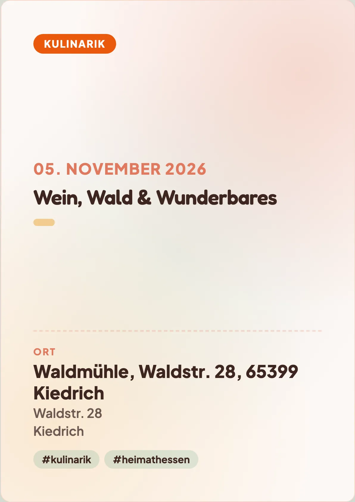 Veranstaltungsflyer