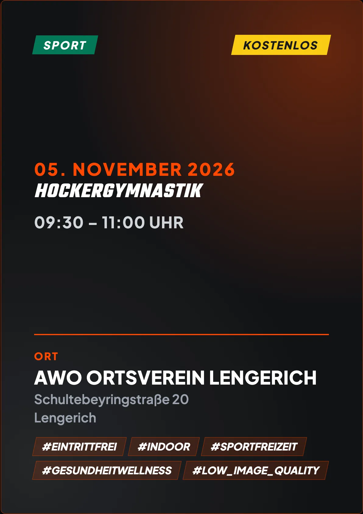 Veranstaltungsflyer