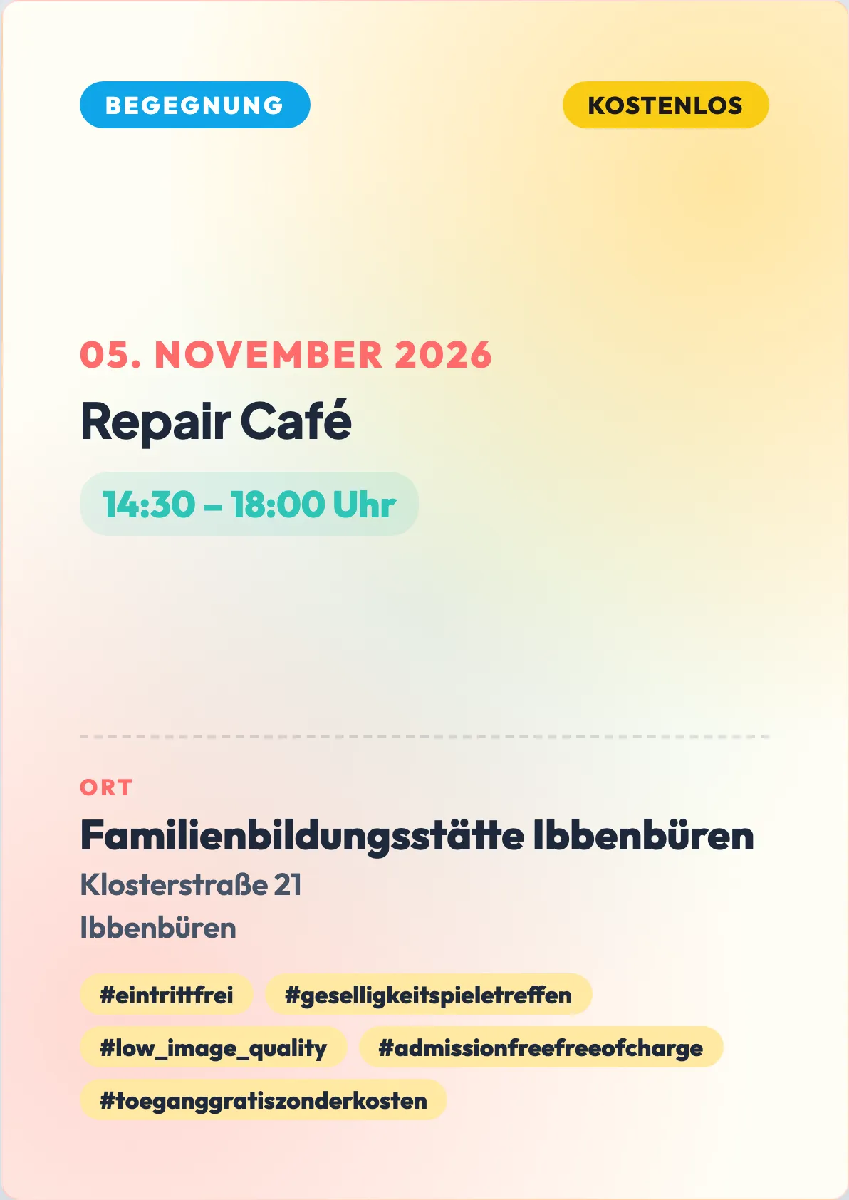 Veranstaltungsflyer