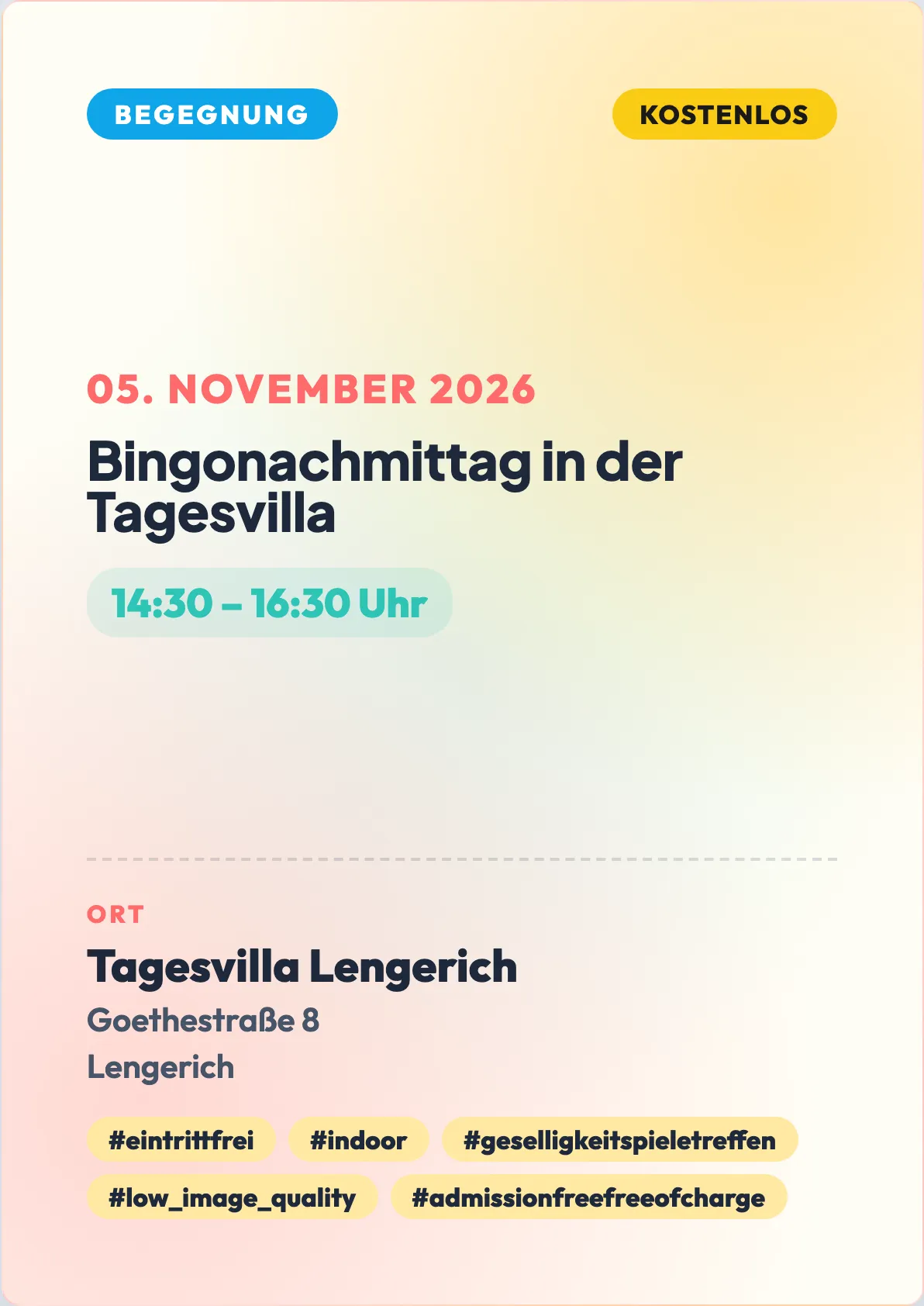 Veranstaltungsflyer