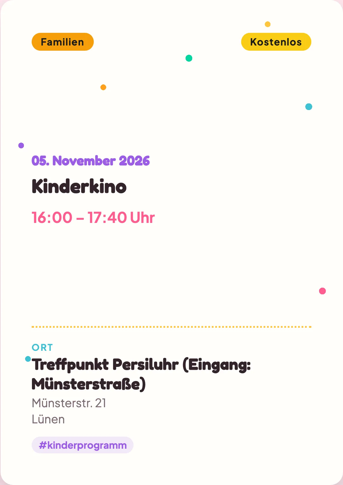 Veranstaltungsflyer