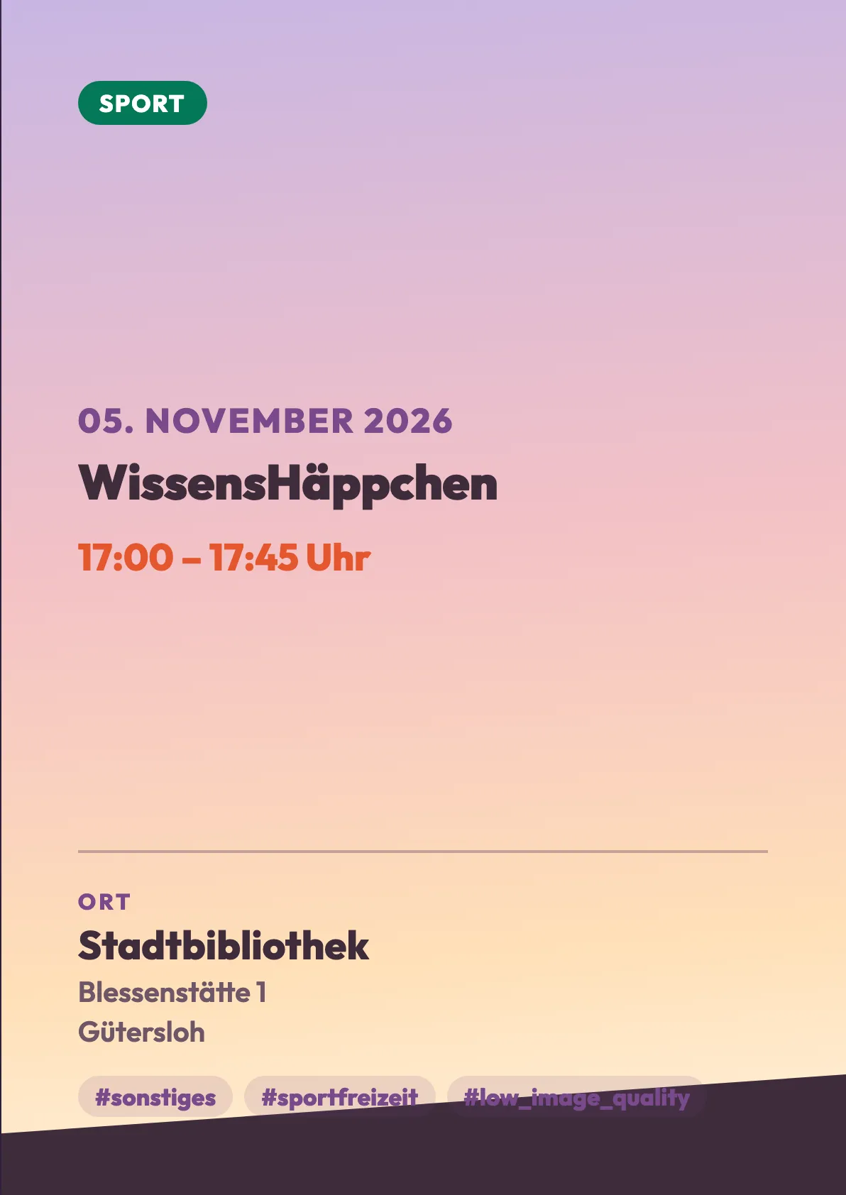 Veranstaltungsflyer