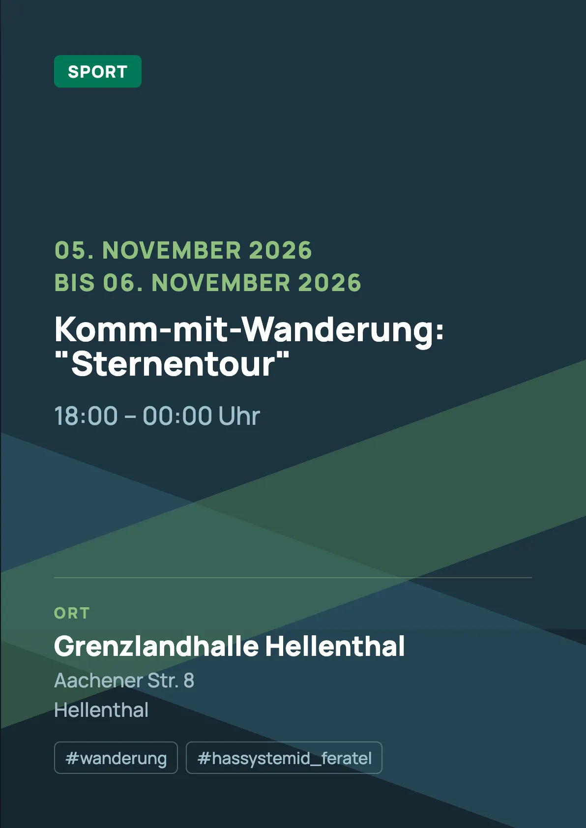 Veranstaltungsflyer