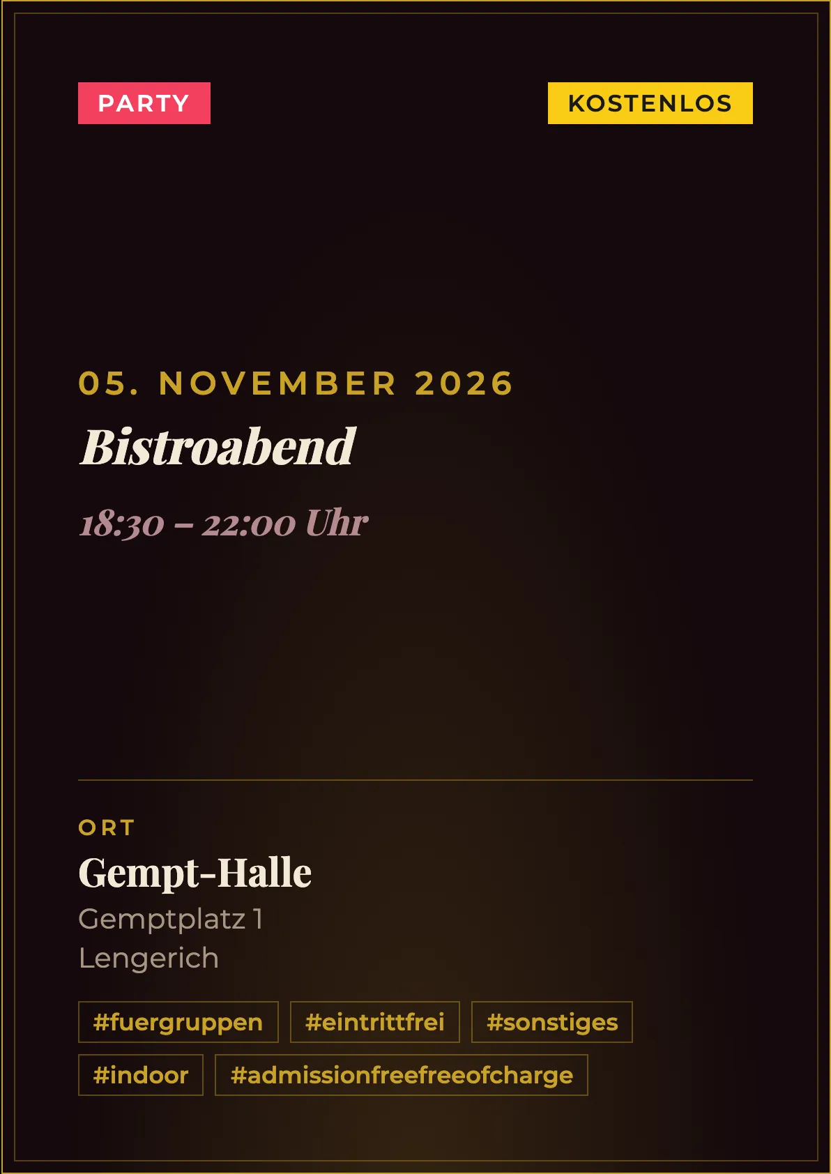 Veranstaltungsflyer