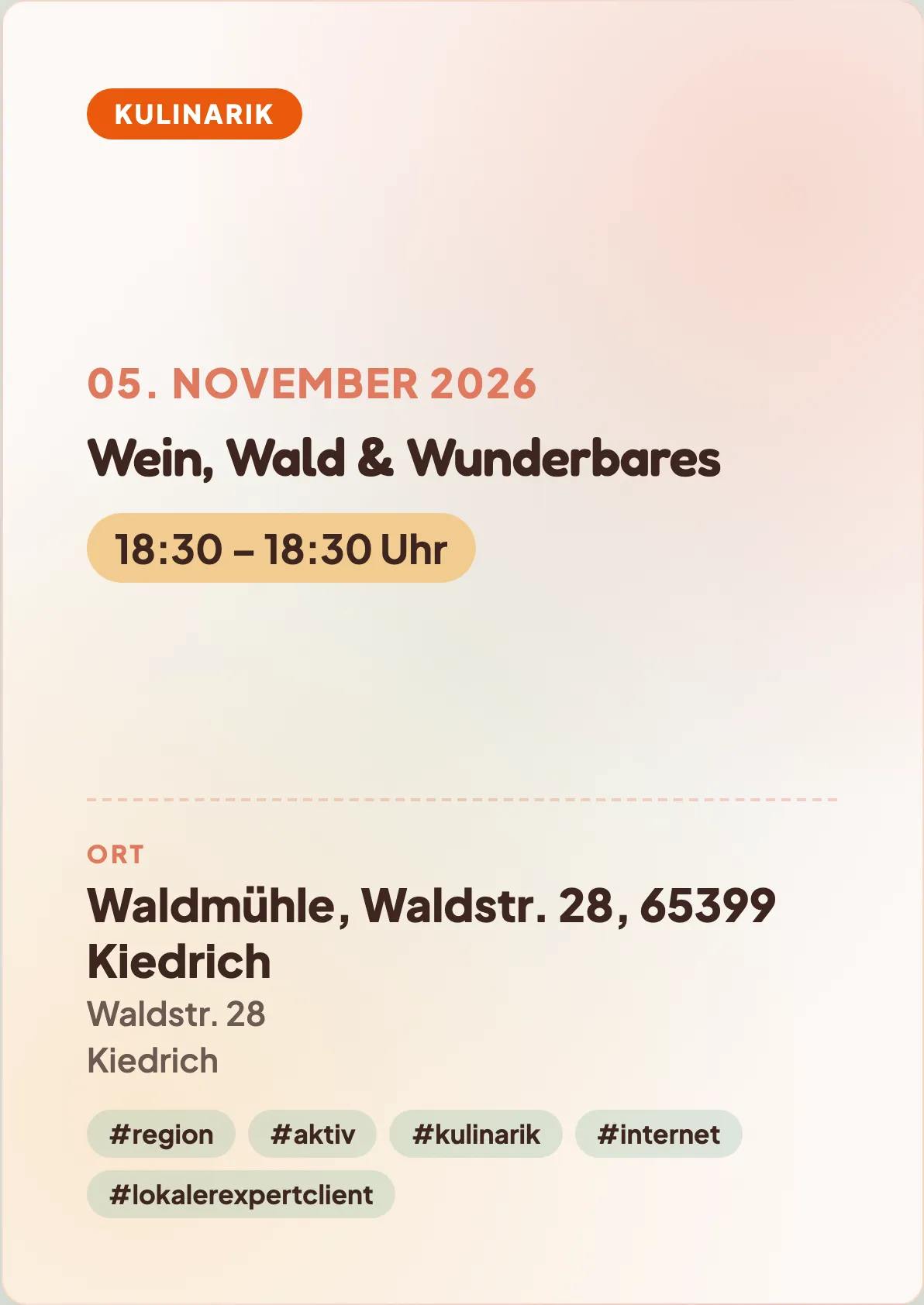 Veranstaltungsflyer