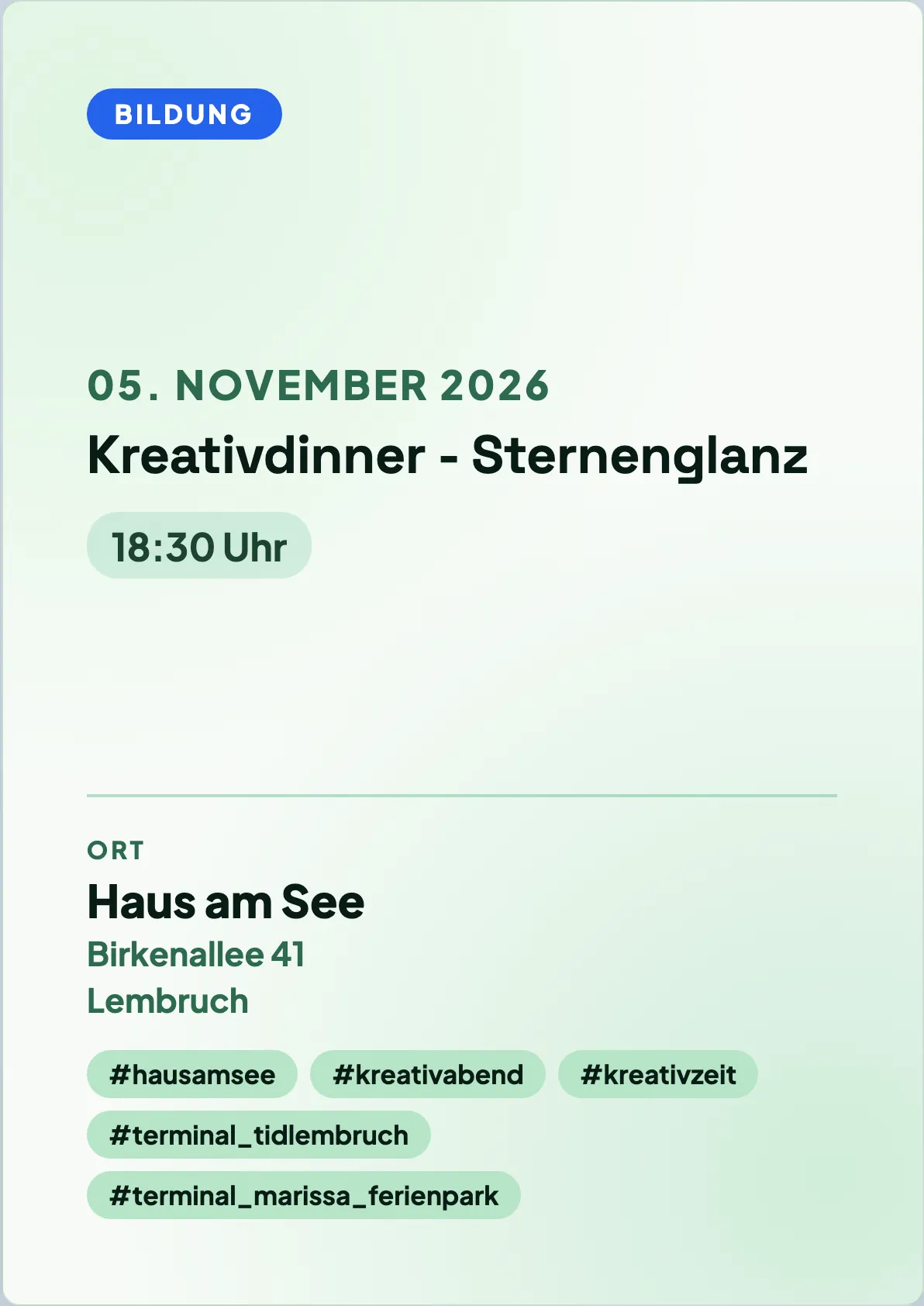Veranstaltungsflyer