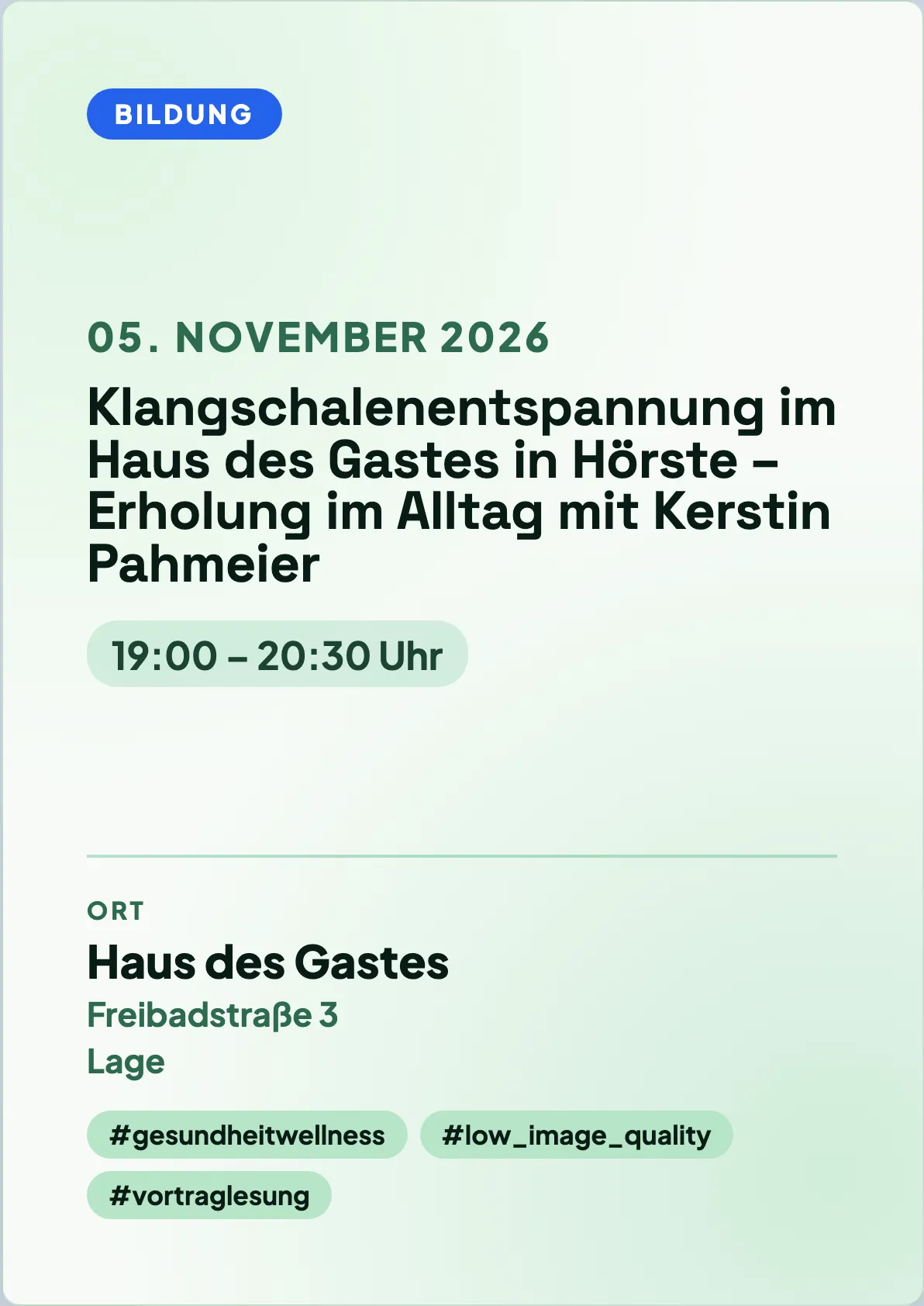 Veranstaltungsflyer