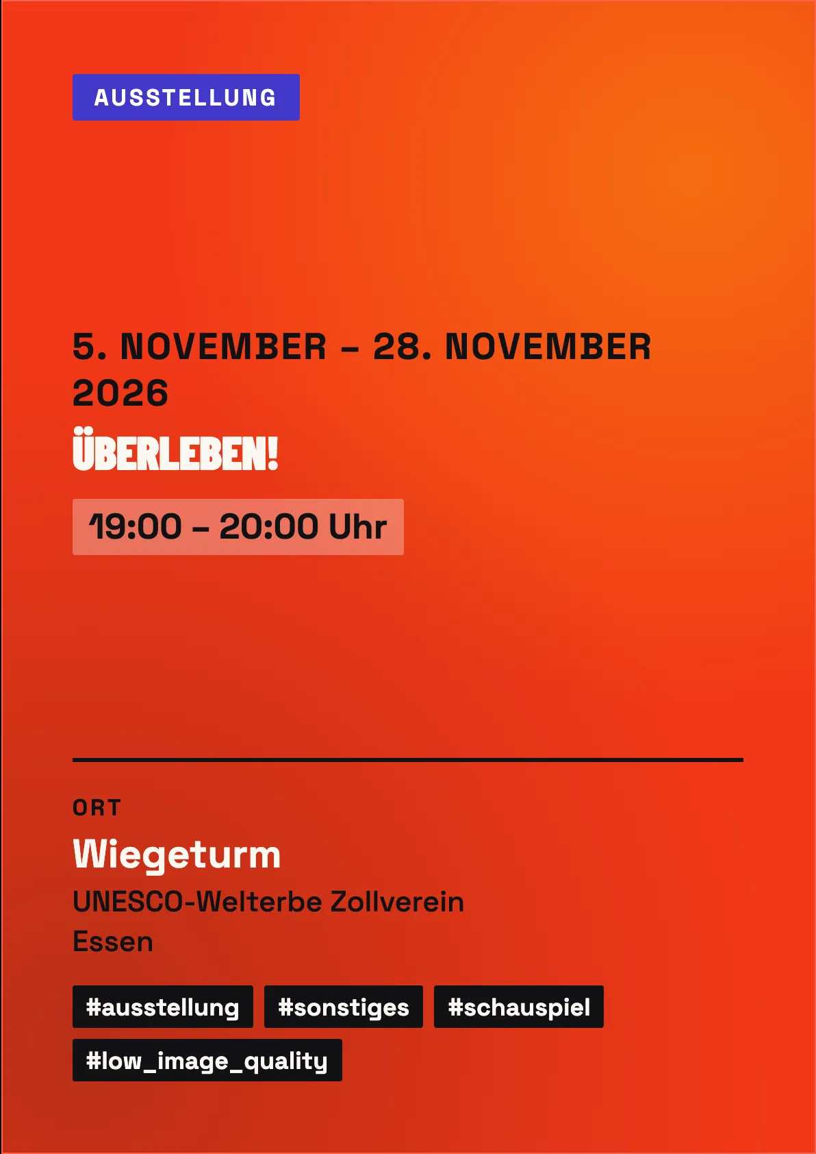 Veranstaltungsflyer