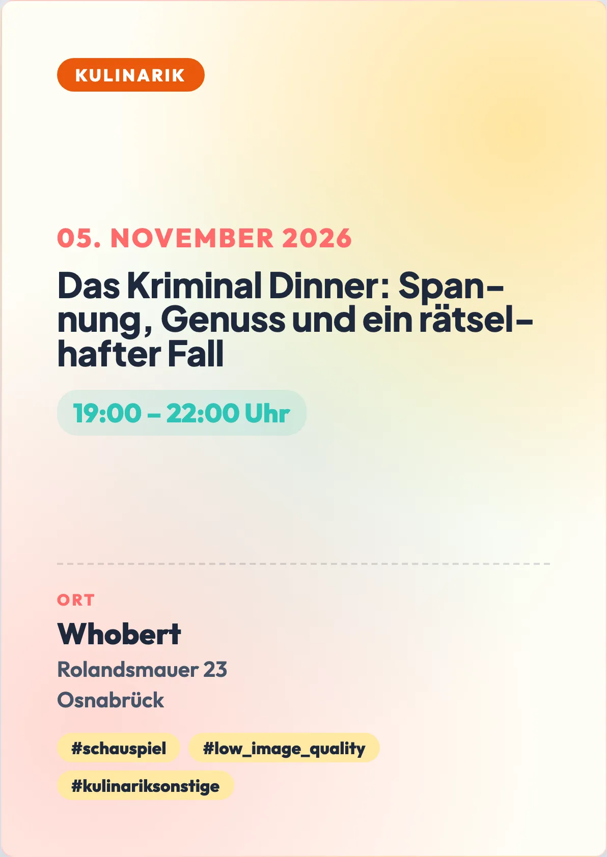 Veranstaltungsflyer