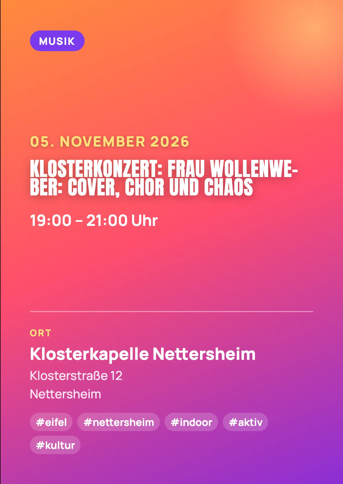 Veranstaltungsflyer