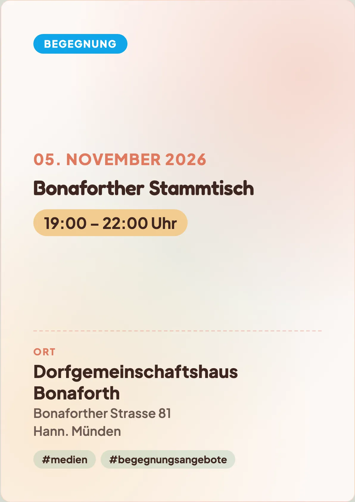 Veranstaltungsflyer