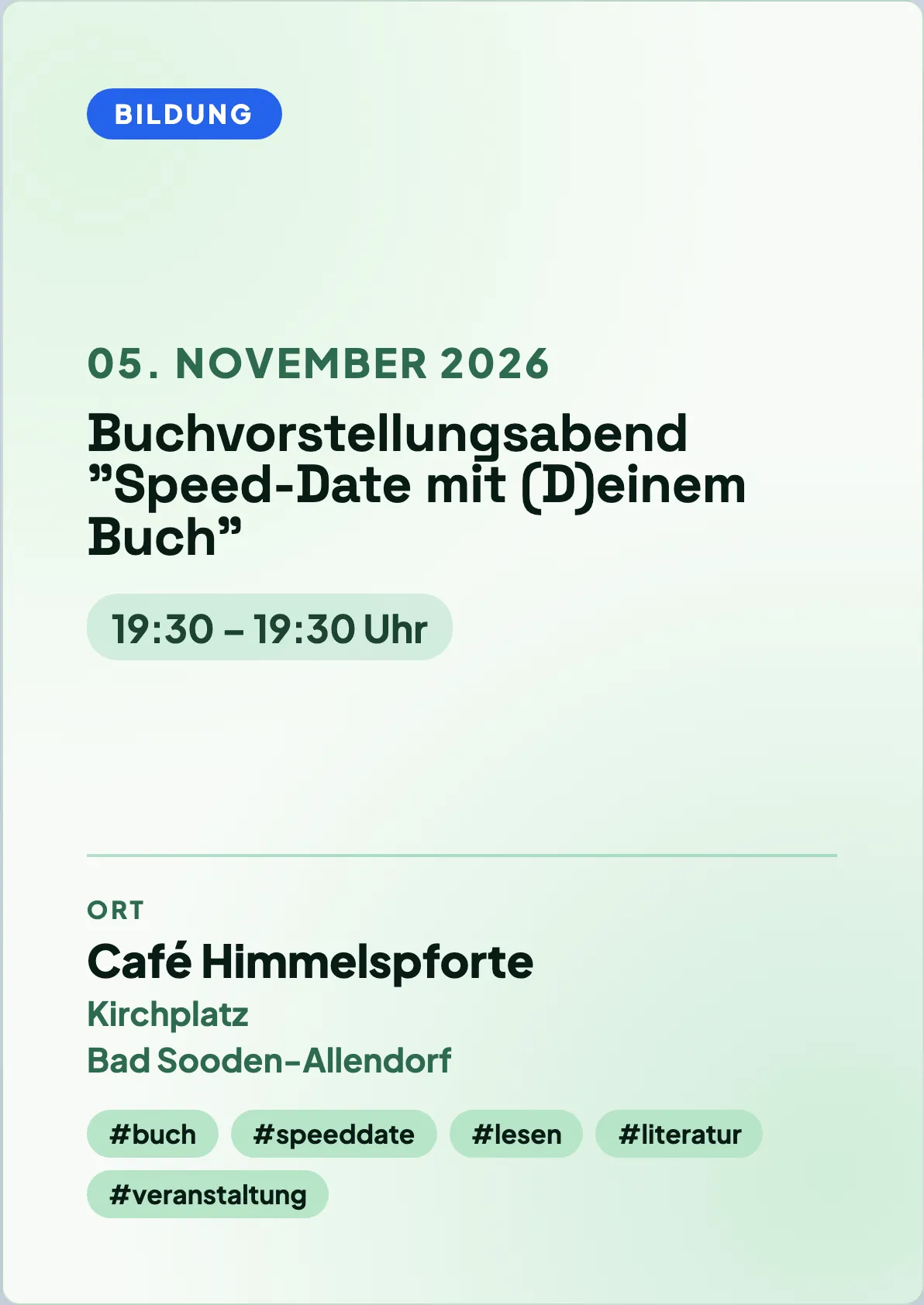 Veranstaltungsflyer