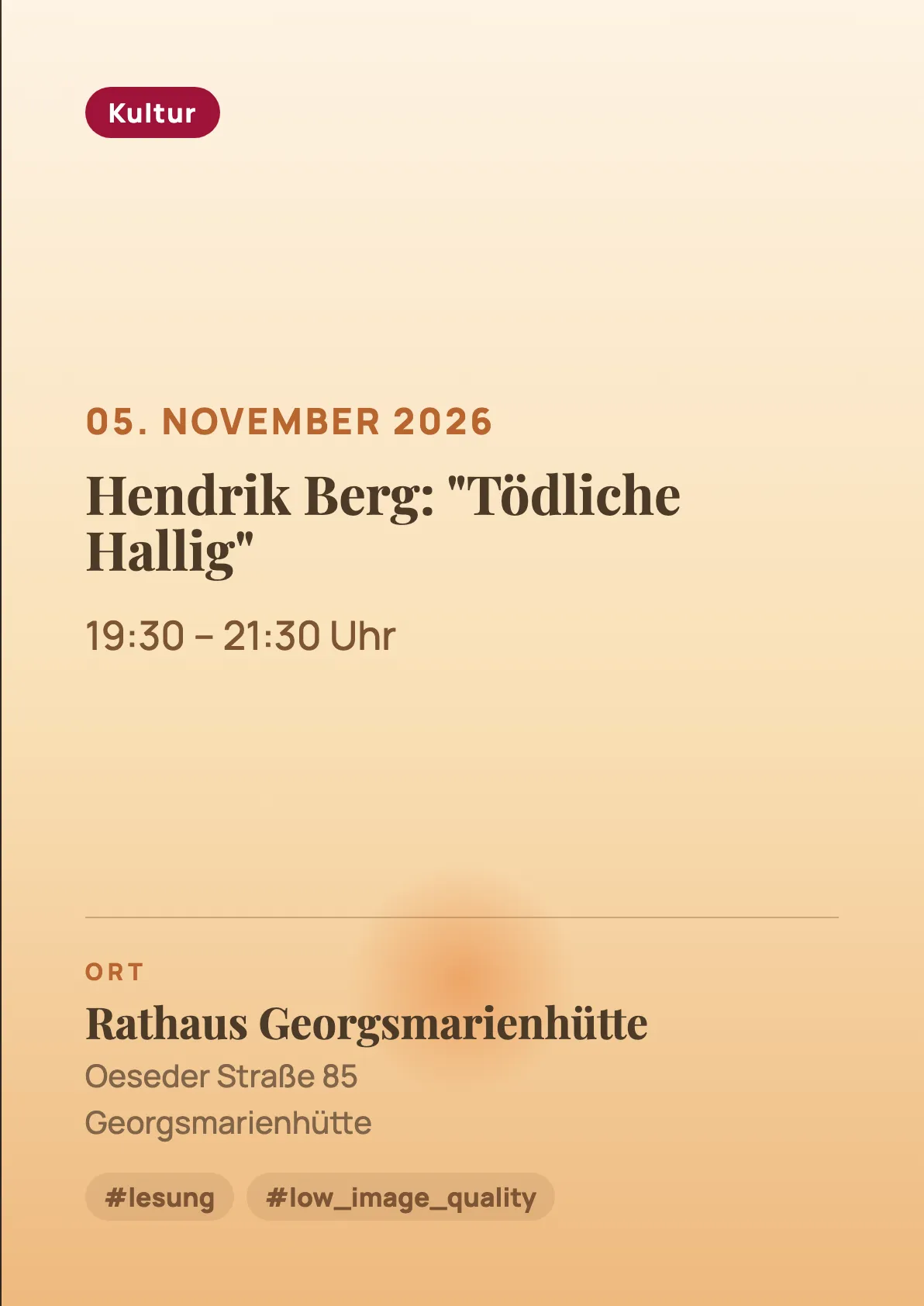 Veranstaltungsflyer
