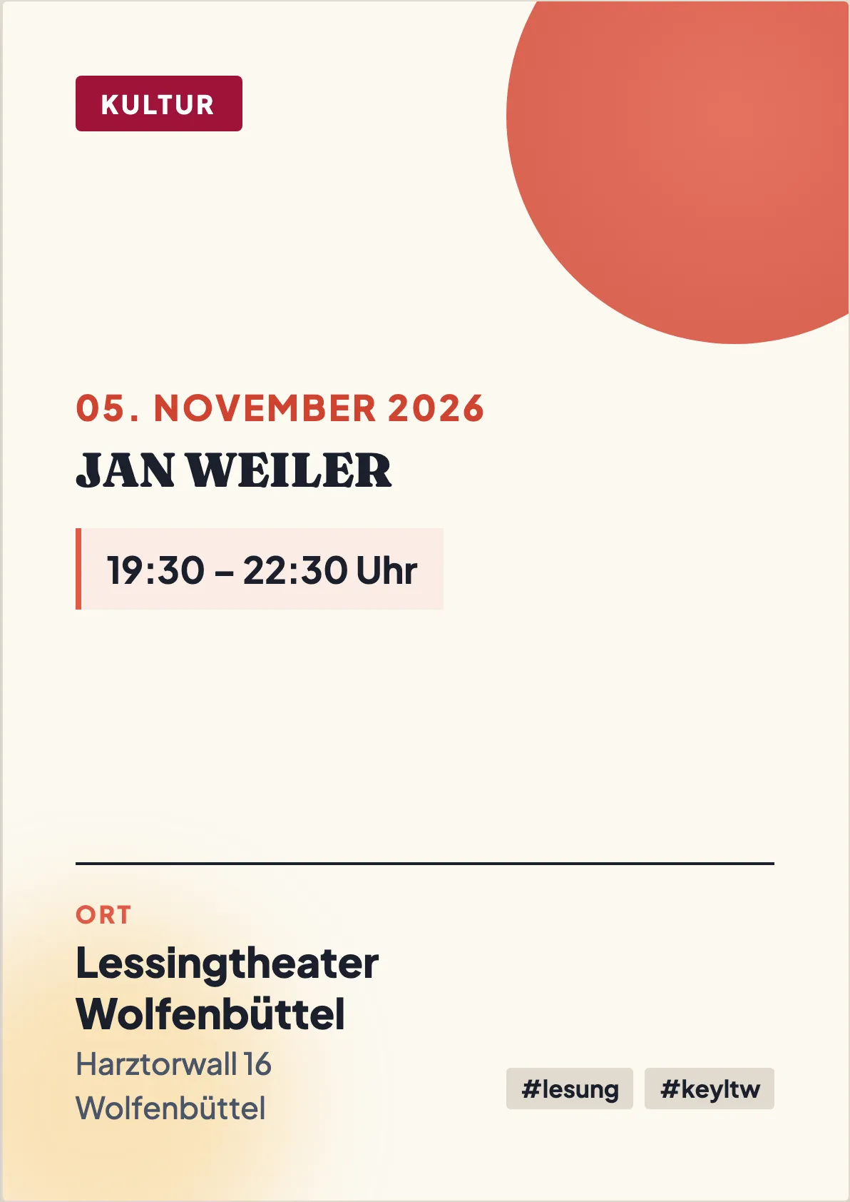 Veranstaltungsflyer