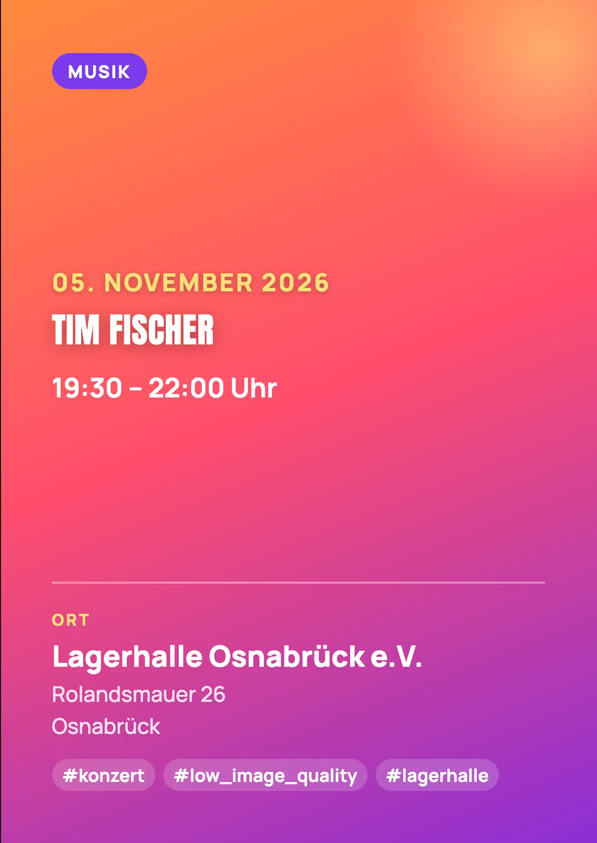 Veranstaltungsflyer