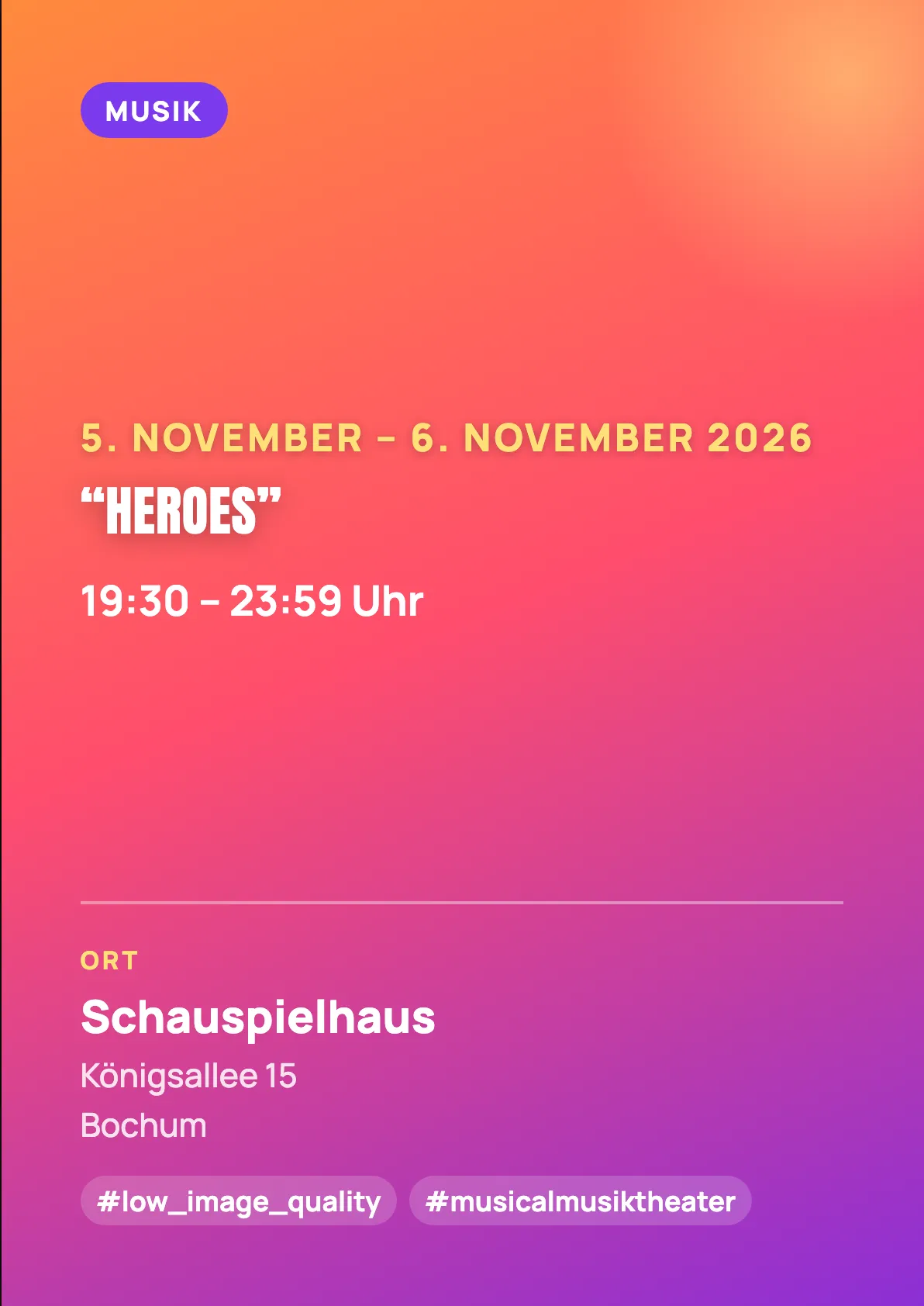 Veranstaltungsflyer