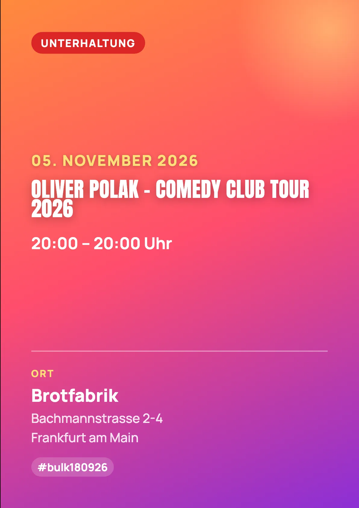 Veranstaltungsflyer