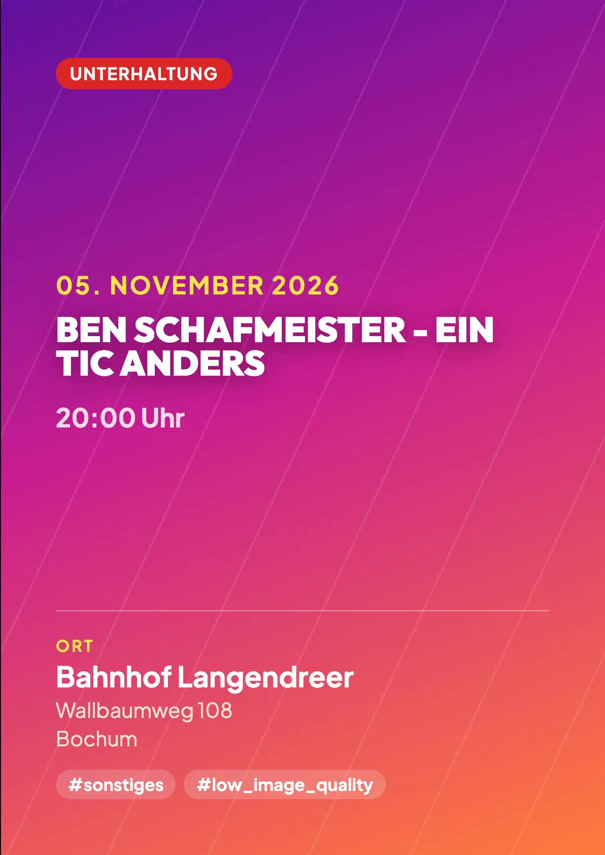Veranstaltungsflyer
