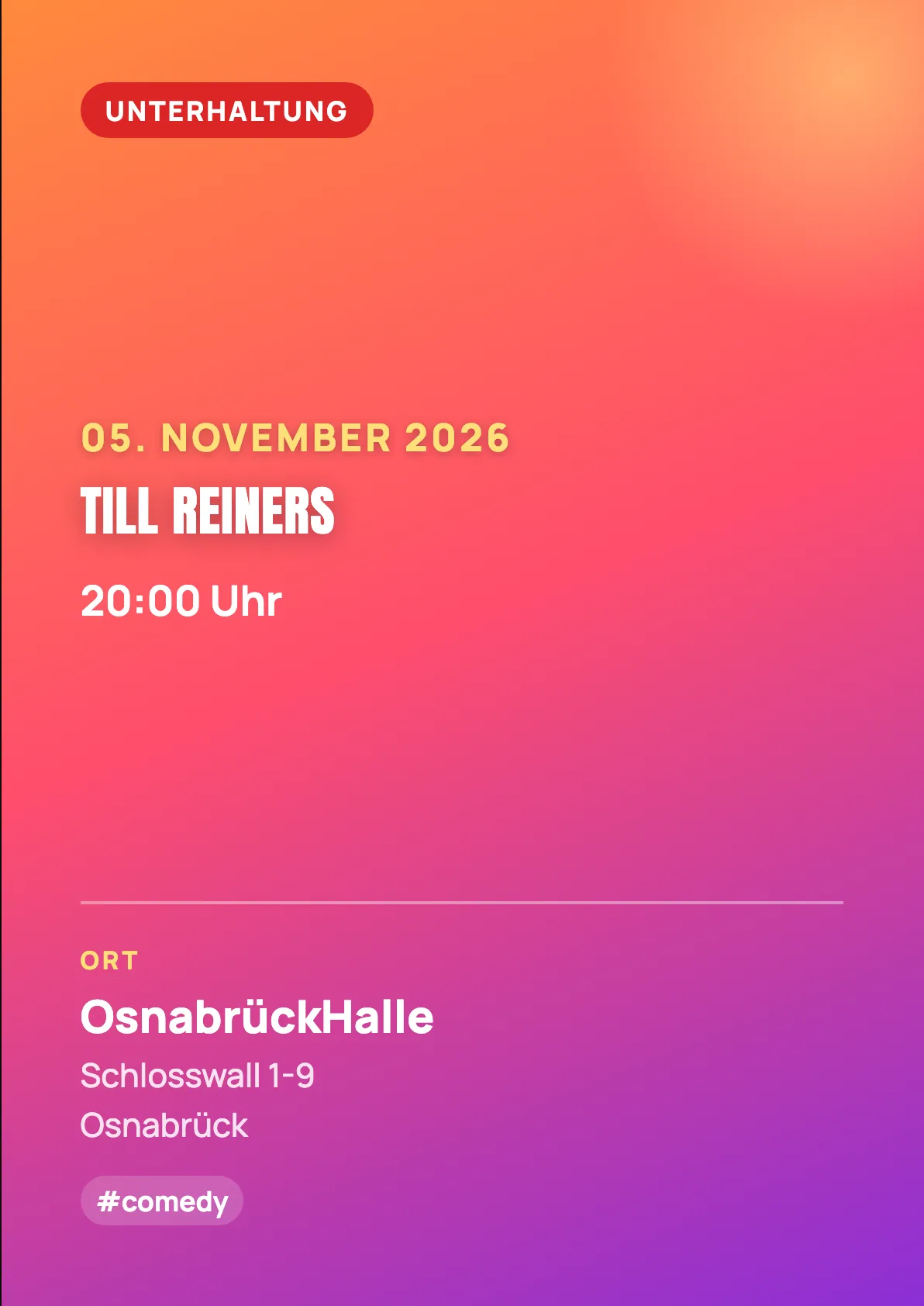 Veranstaltungsflyer
