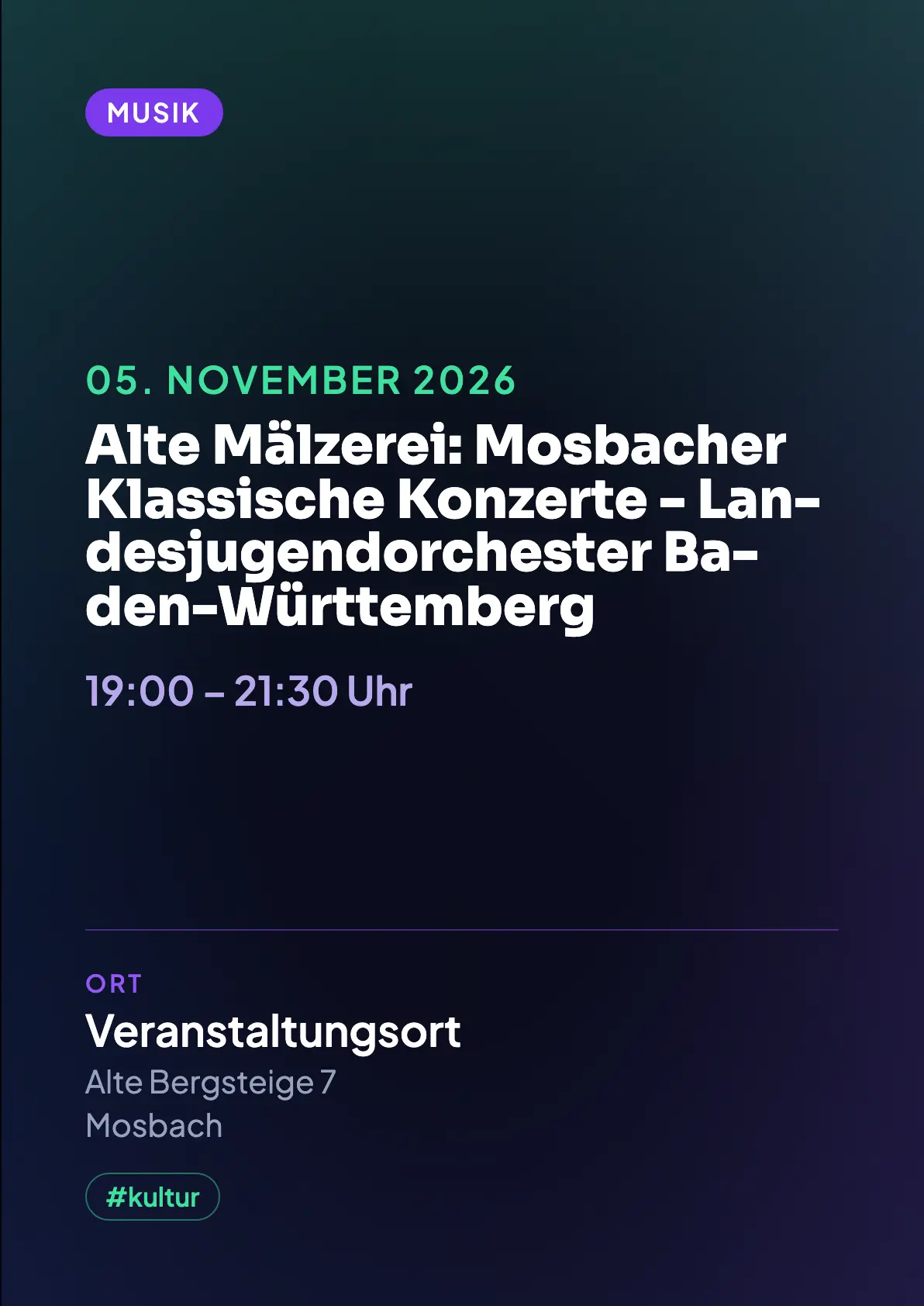 Veranstaltungsflyer