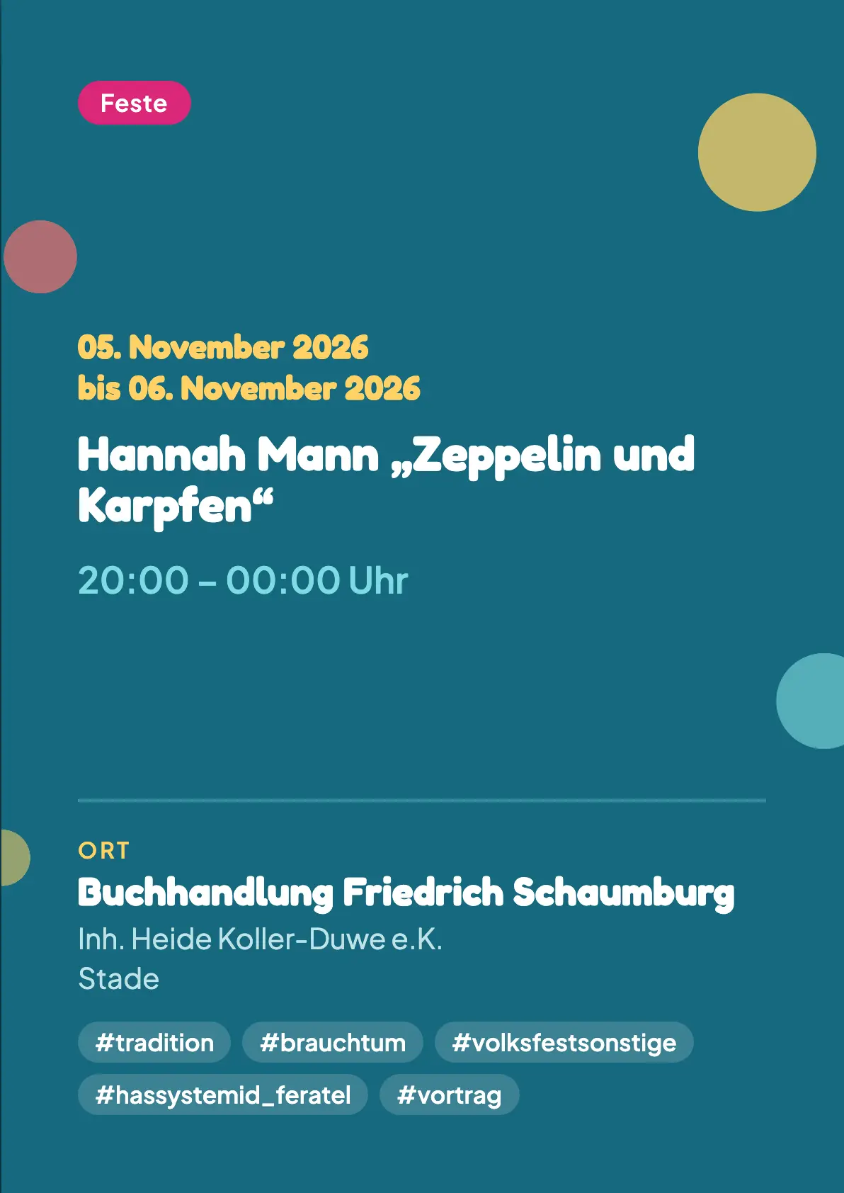 Veranstaltungsflyer