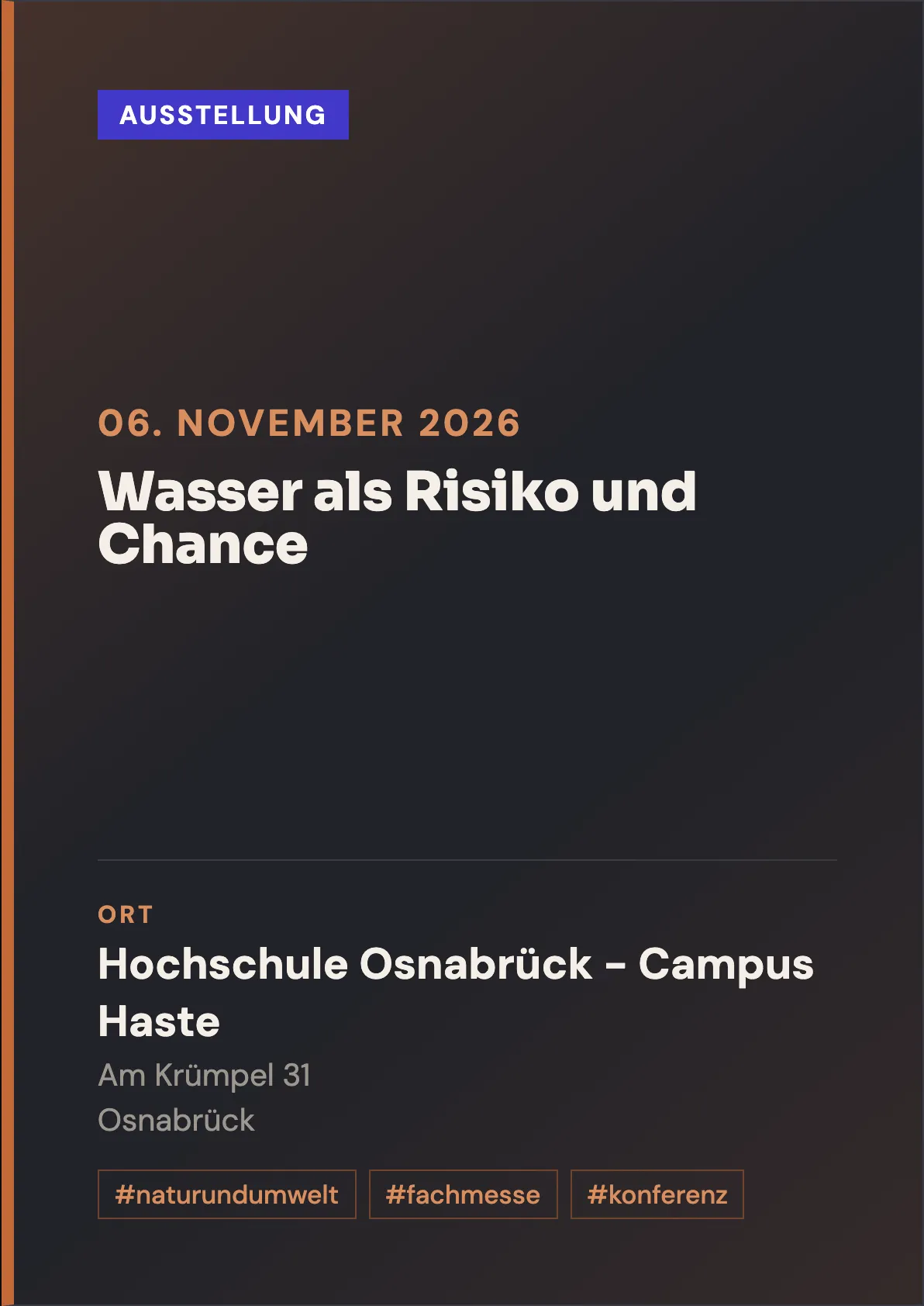 Veranstaltungsflyer