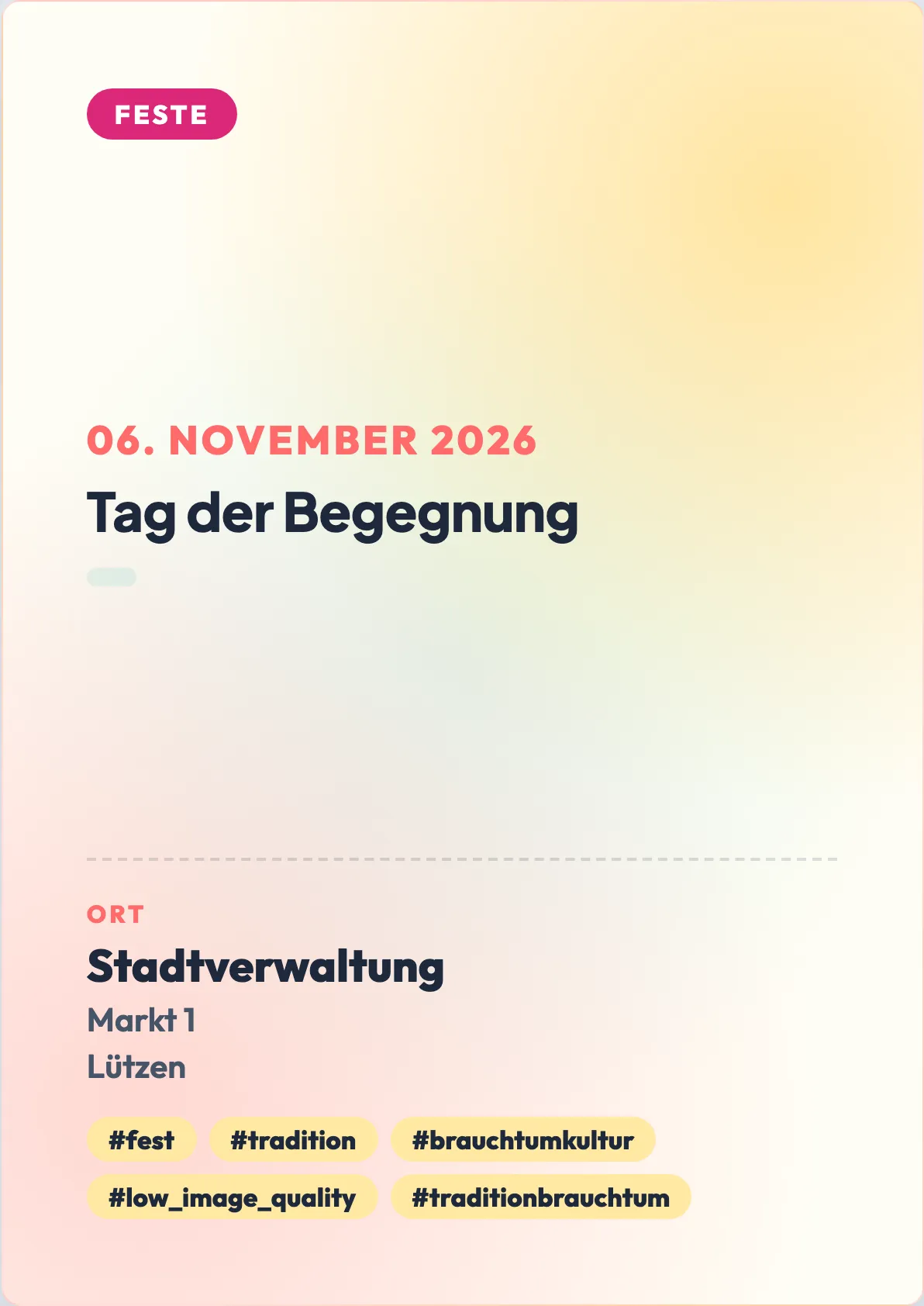 Veranstaltungsflyer