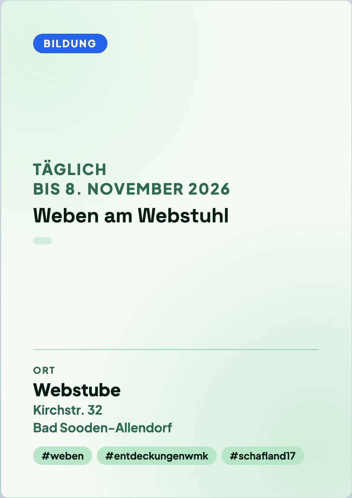 Veranstaltungsflyer