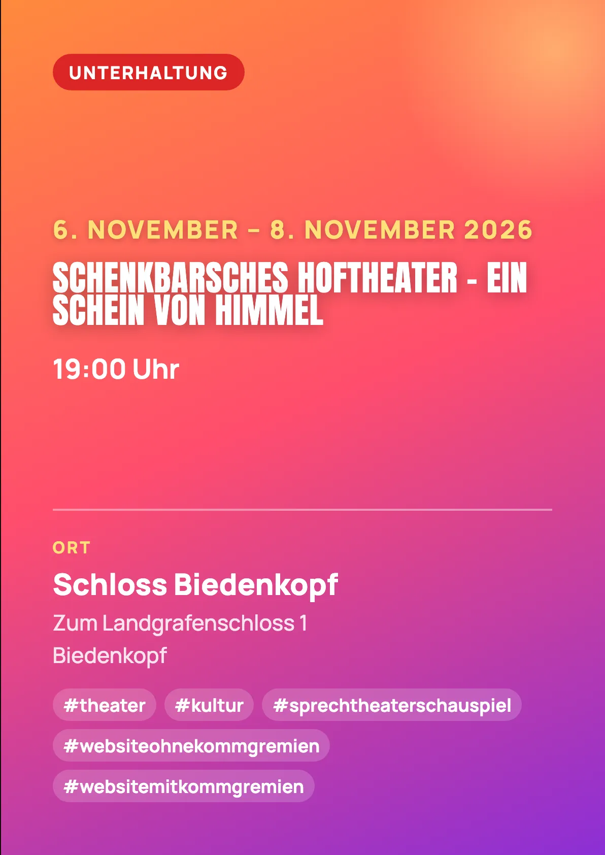 Veranstaltungsflyer