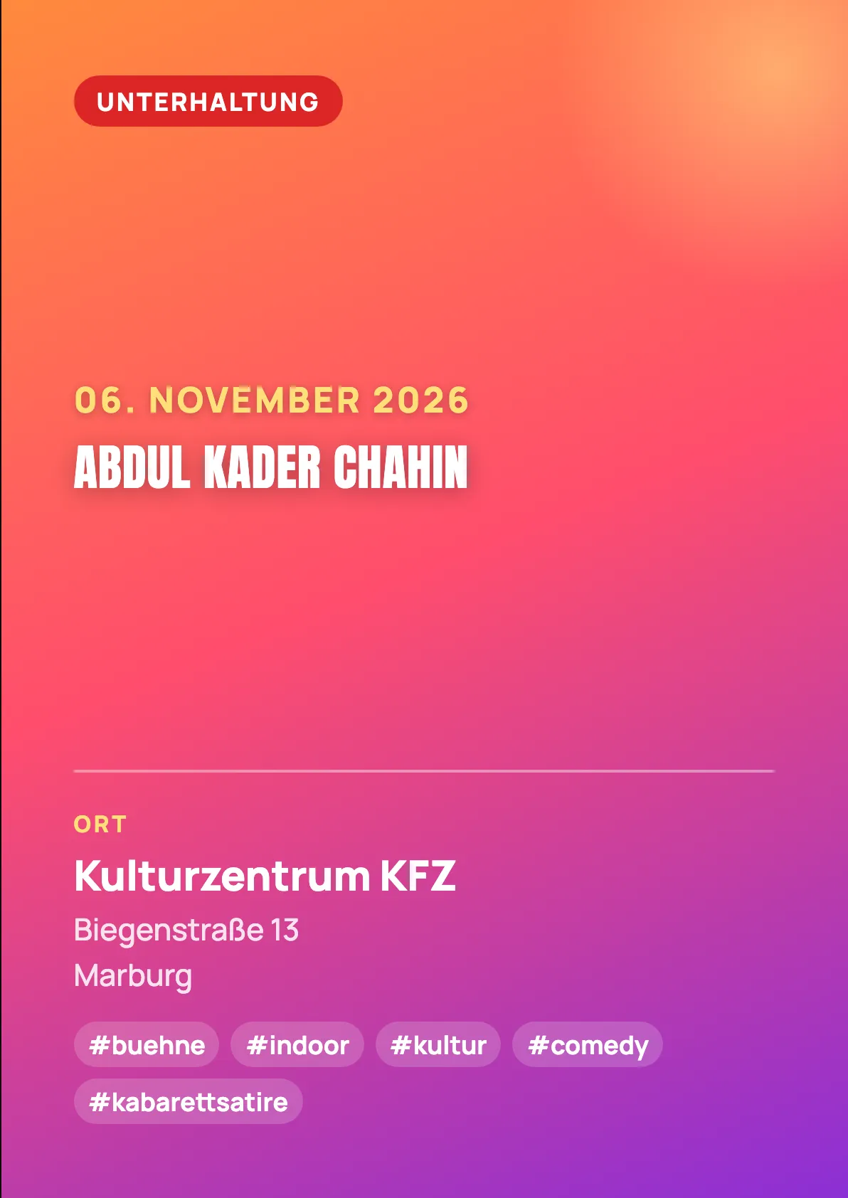 Veranstaltungsflyer