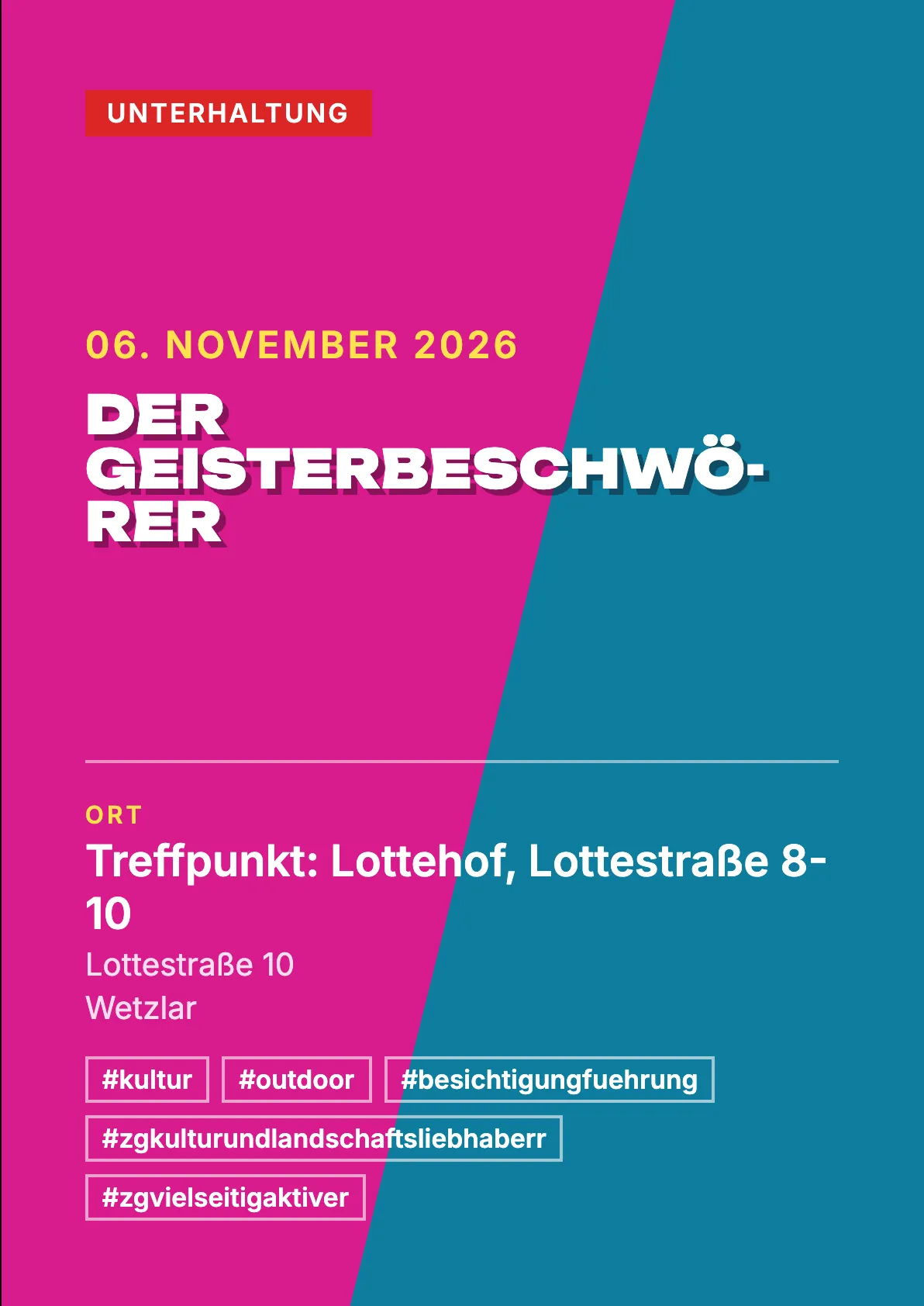 Veranstaltungsflyer