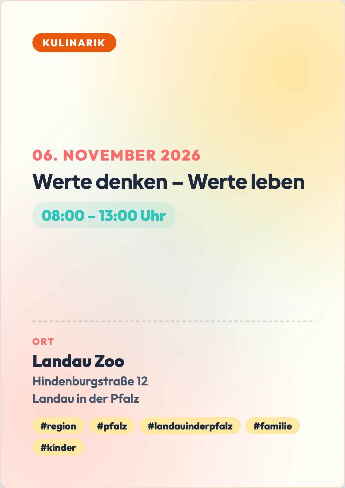 Veranstaltungsflyer