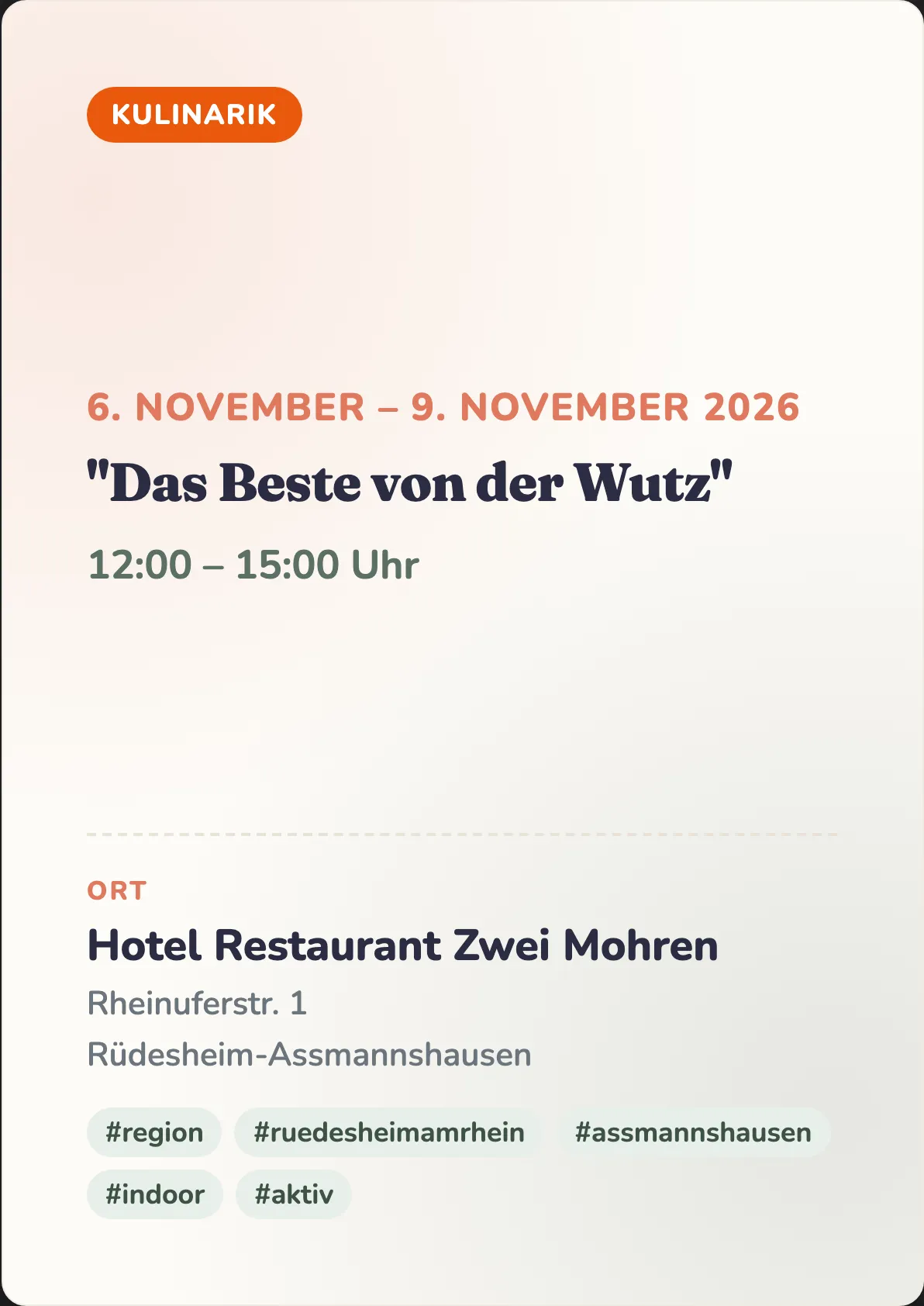 Veranstaltungsflyer