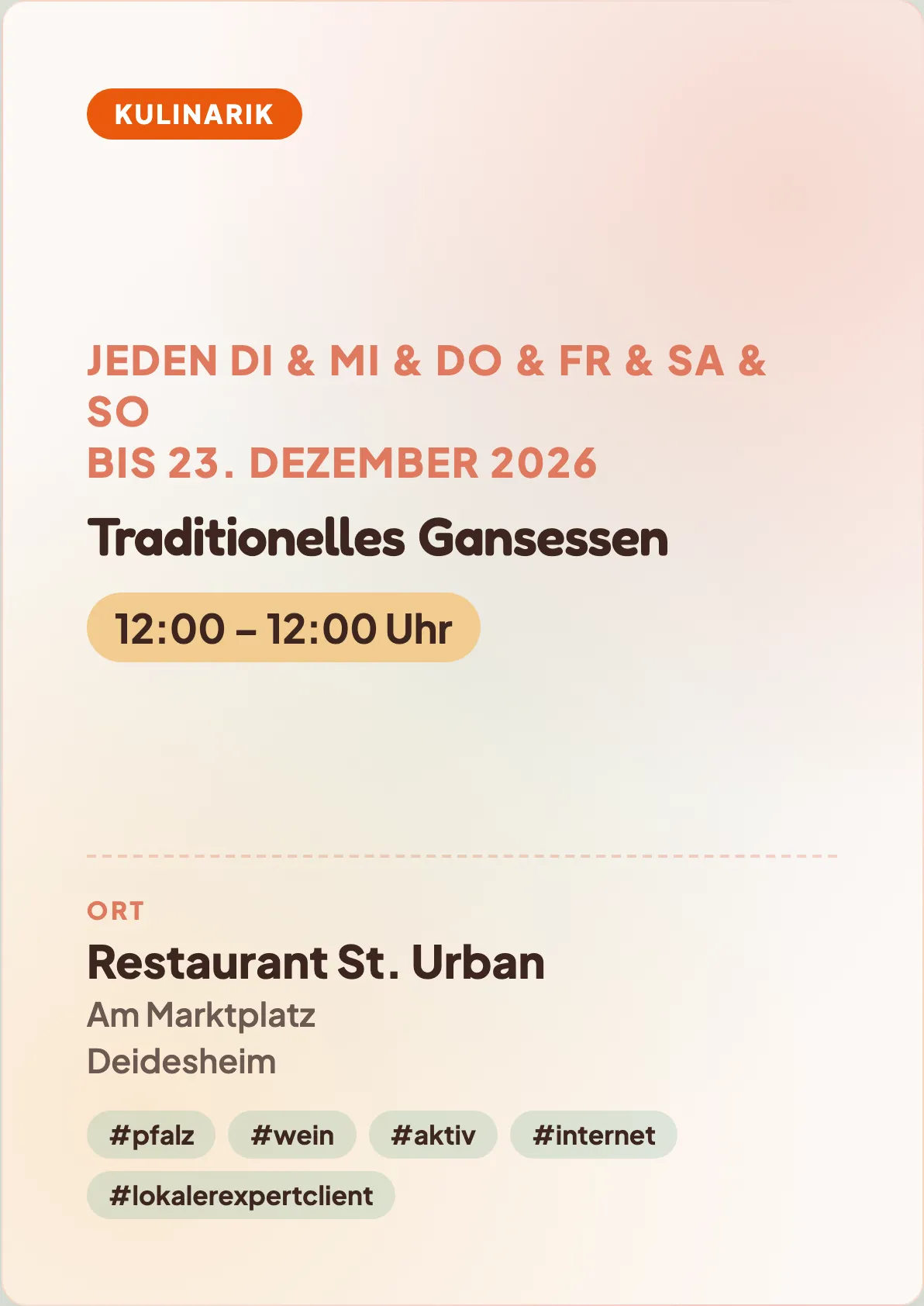 Veranstaltungsflyer