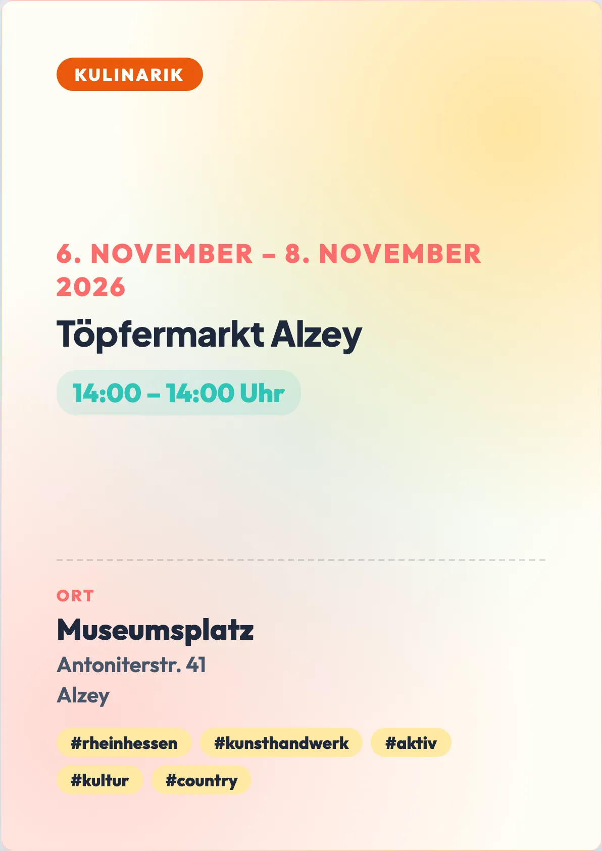 Veranstaltungsflyer