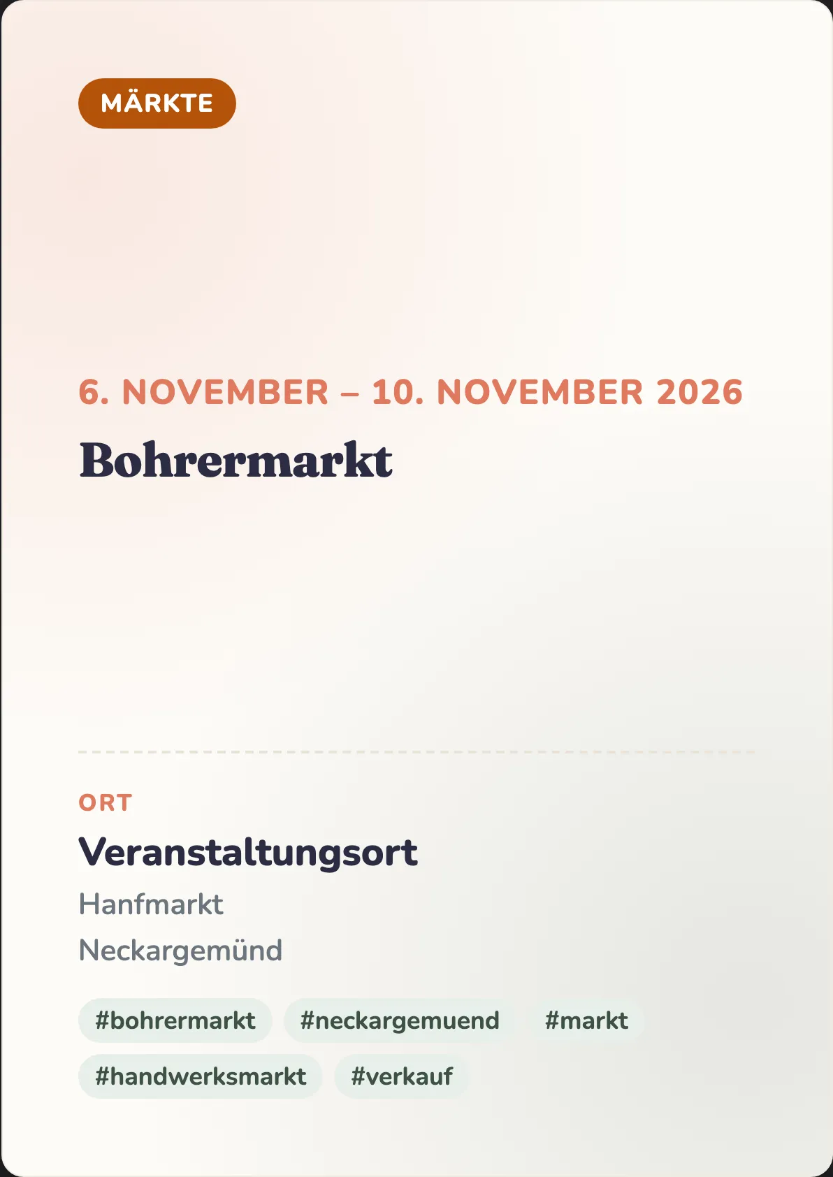 Veranstaltungsflyer