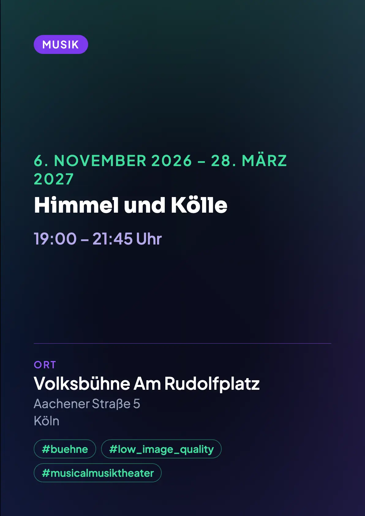 Veranstaltungsflyer