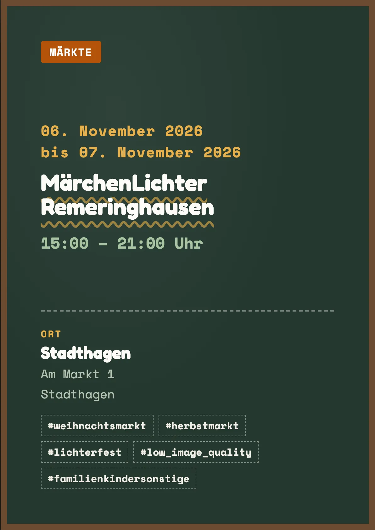 Veranstaltungsflyer