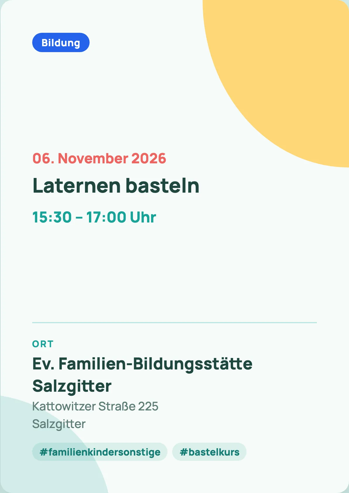 Veranstaltungsflyer